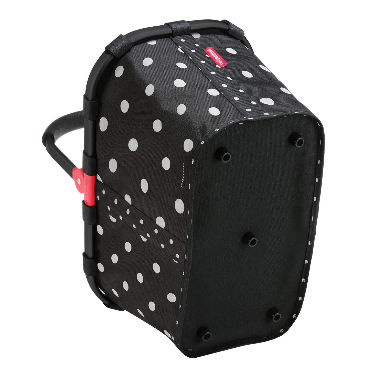 reisenthel-carrybag-frame-einkaufskorb-22-l-black-mixed-dots-mit-schwarzem-rahme image 3