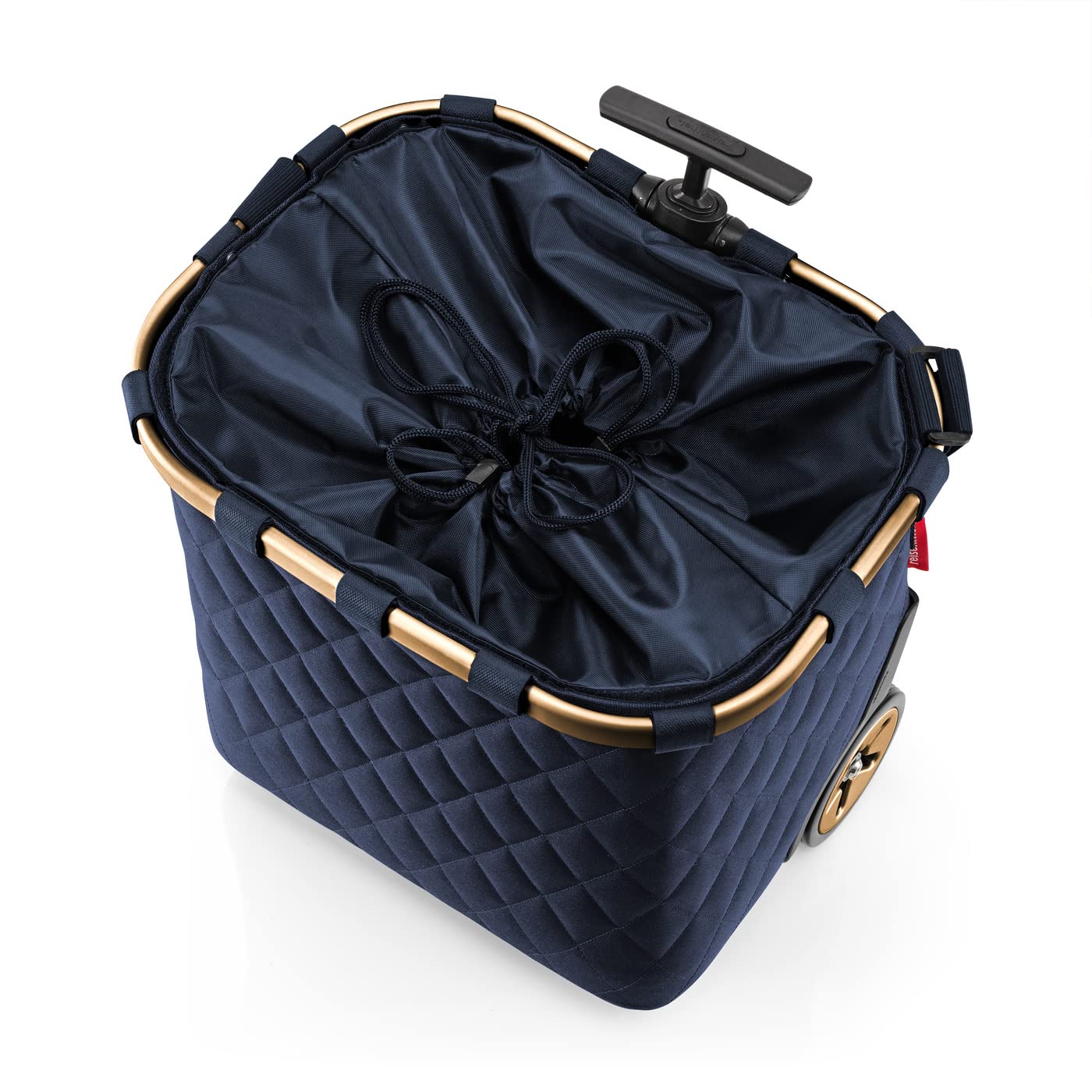 reisenthel-carrycruiser-einkaufstrolley-rhombus-midnight-gold-trolley-mit-alumin image 4