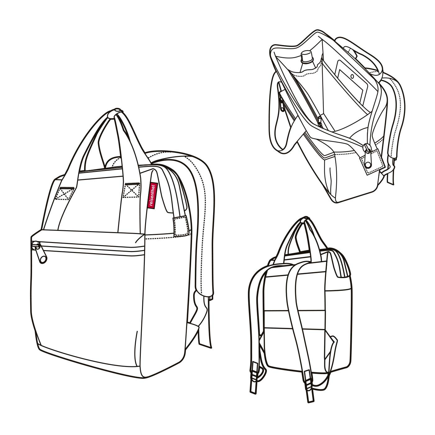reisenthel-allrounder-r-olive-green-2in1-tasche-rucksack-wasserabweisend-12-l-mi image 5