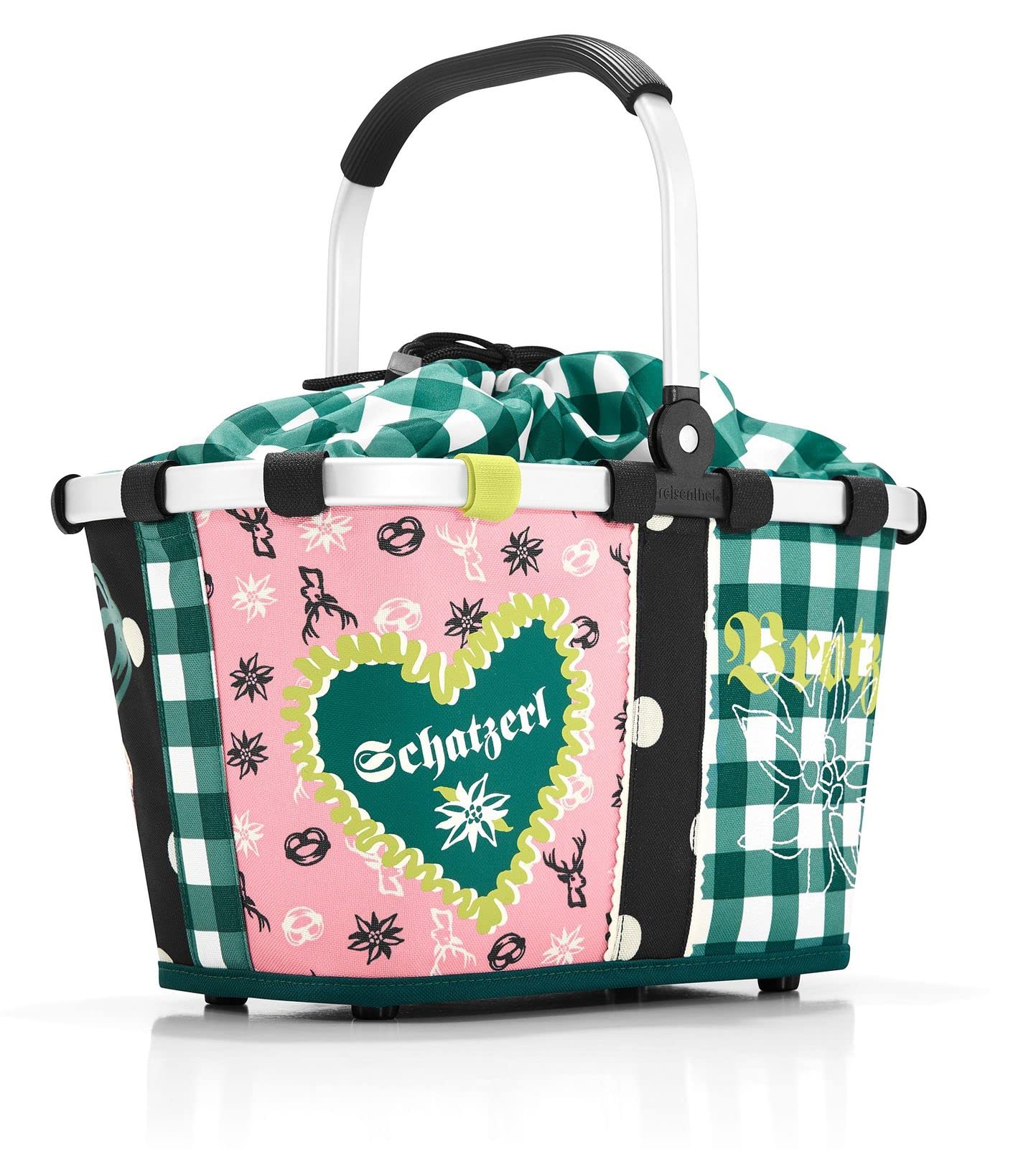 reisenthel-carrybag-xs-einkaufskorb-stabiler-aluminiumrahmen-innenfach-wasserabw image 8