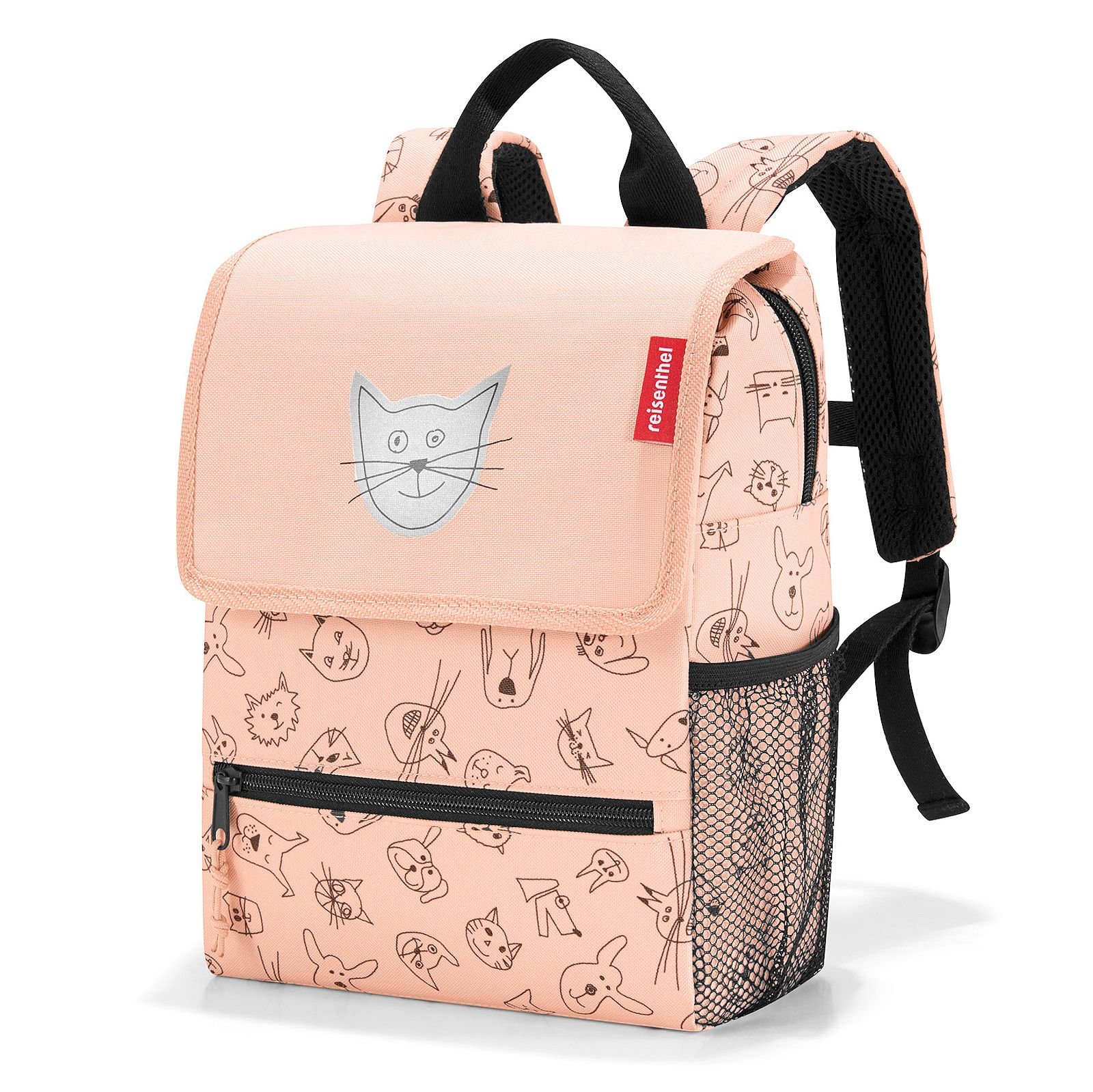 reisenthel-backpack-kids-kinder-rucksack-cats-and-dogs-rose-21-x-28-x-12-cm-5-l- image 1