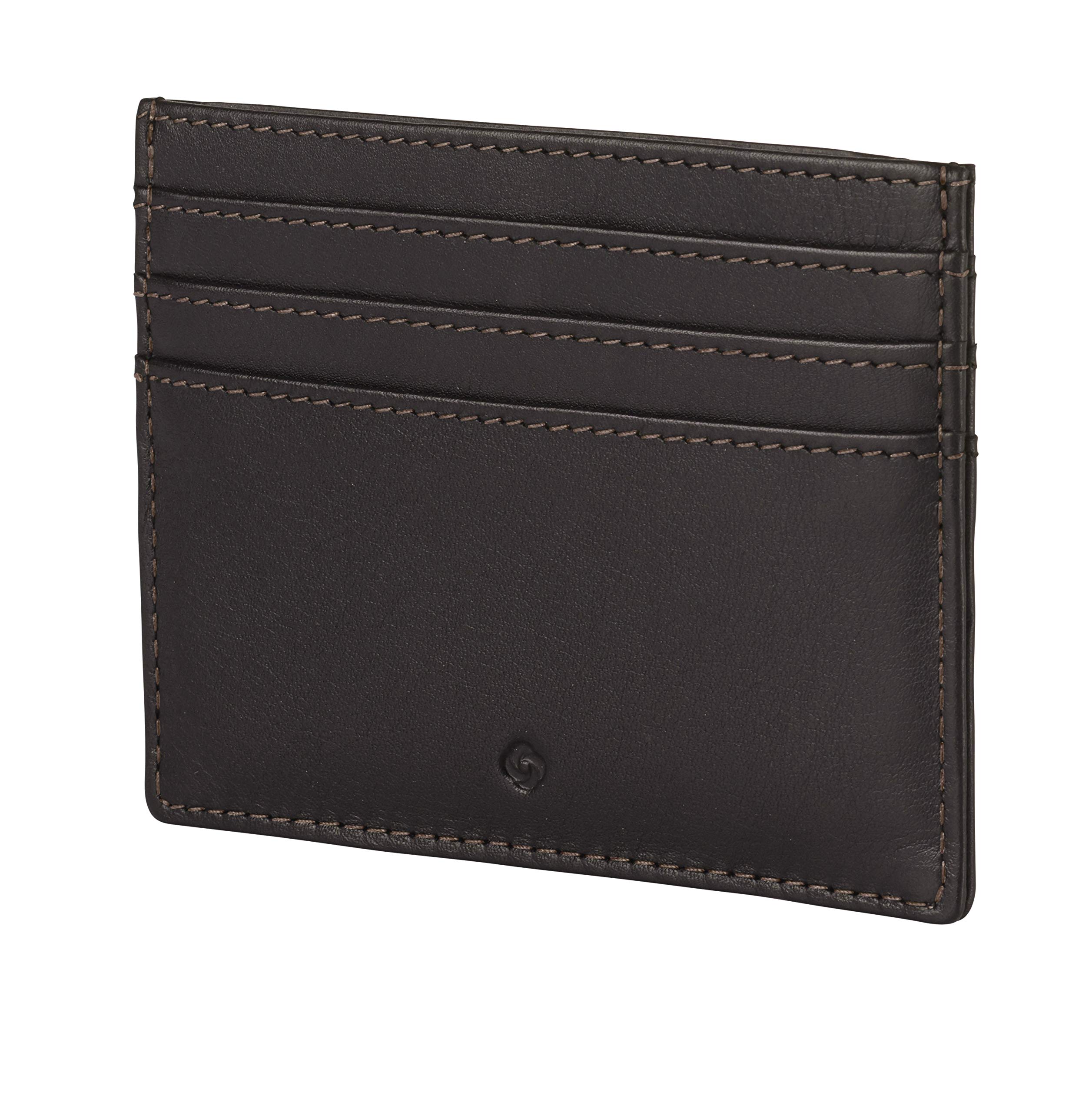 samsonite-attack-2-slg-kartenetui-leder-kartenetui-10-cm-ebony-brown-mit-rfid-sc image 2