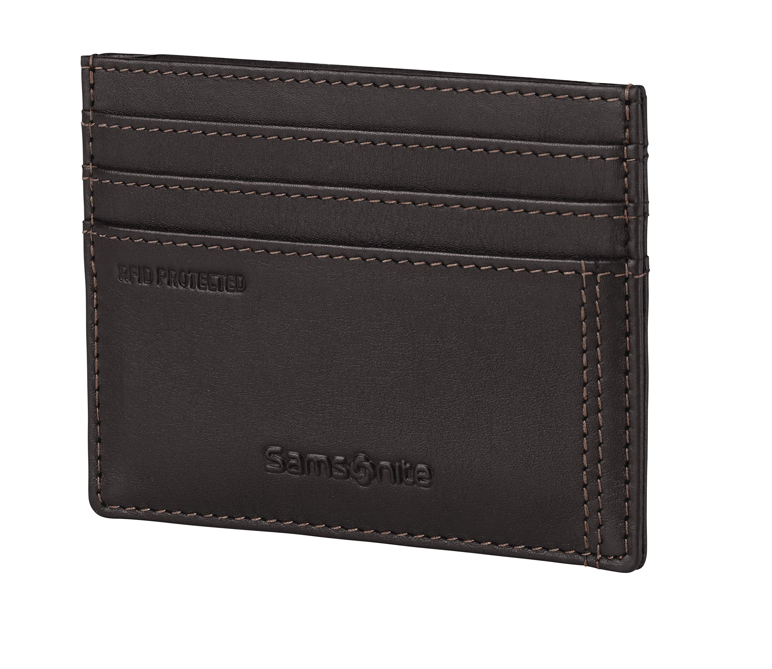 samsonite-attack-2-slg-kartenetui-leder-kartenetui-10-cm-ebony-brown-mit-rfid-sc image 1