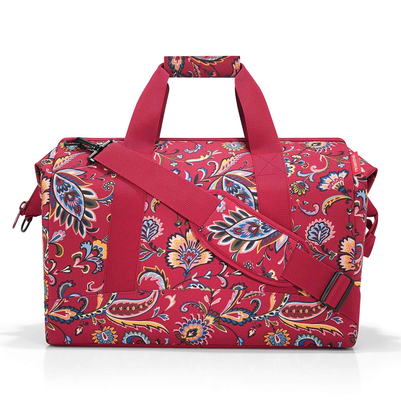 reisenthel-allrounder-l-reisetasche-set-paisley-ruby-mit-toiletbag-xl-waschtasch image 1
