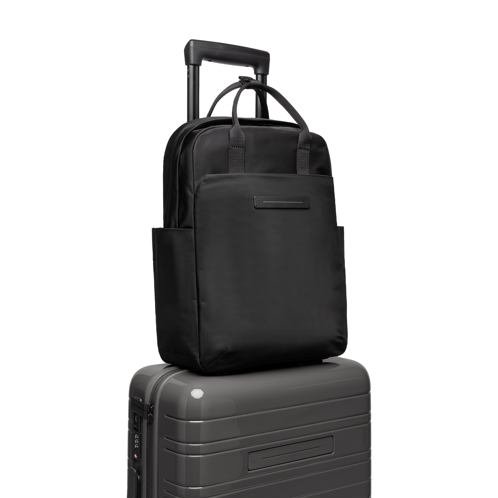 horizn-studios-aoyama-totepack-m-schwarzer-2-in-1-shopper-rucksack-aus-ballistic image 6