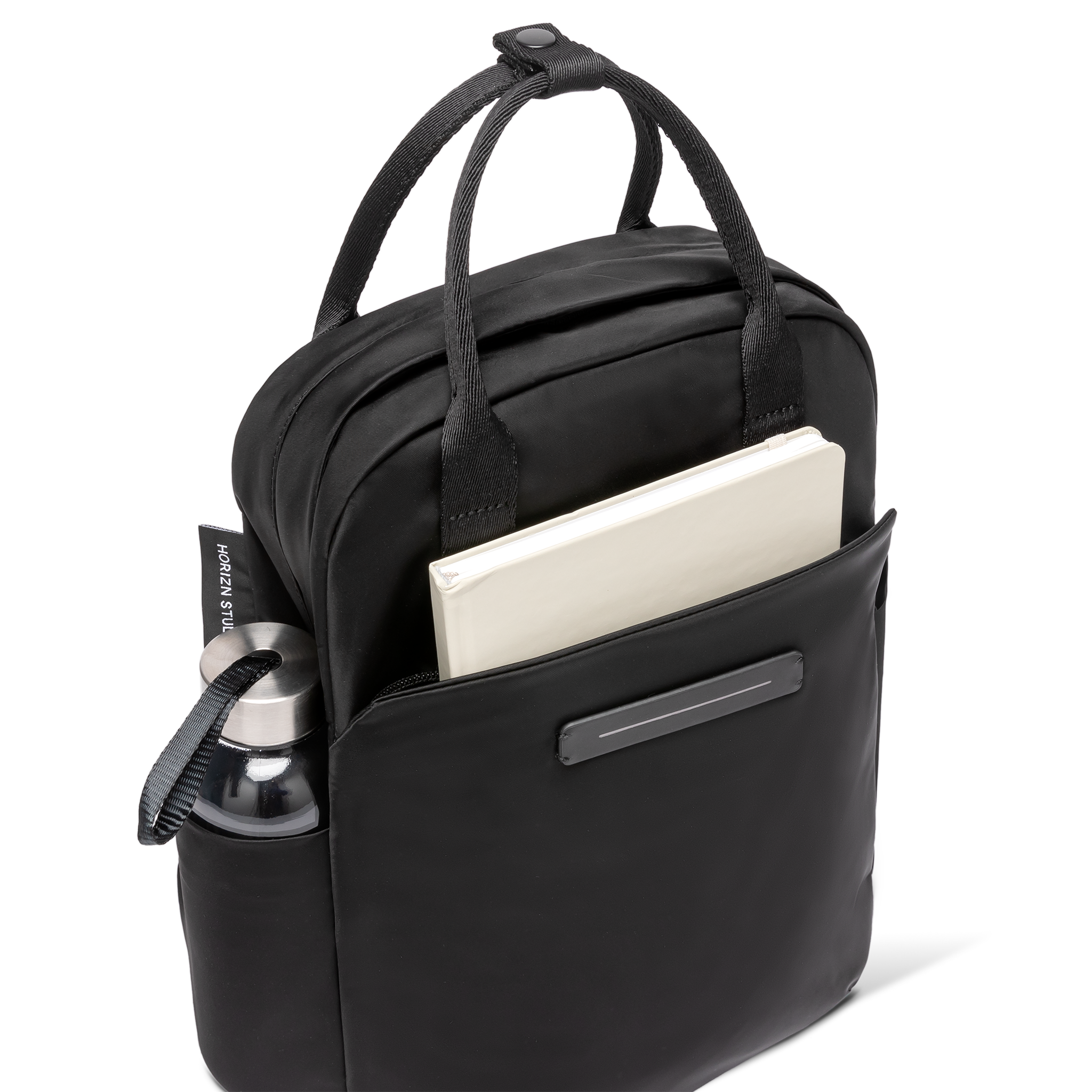 horizn-studios-aoyama-totepack-s-rucksack-tasche-all-black-ballistic-nylon-mit-r image 5