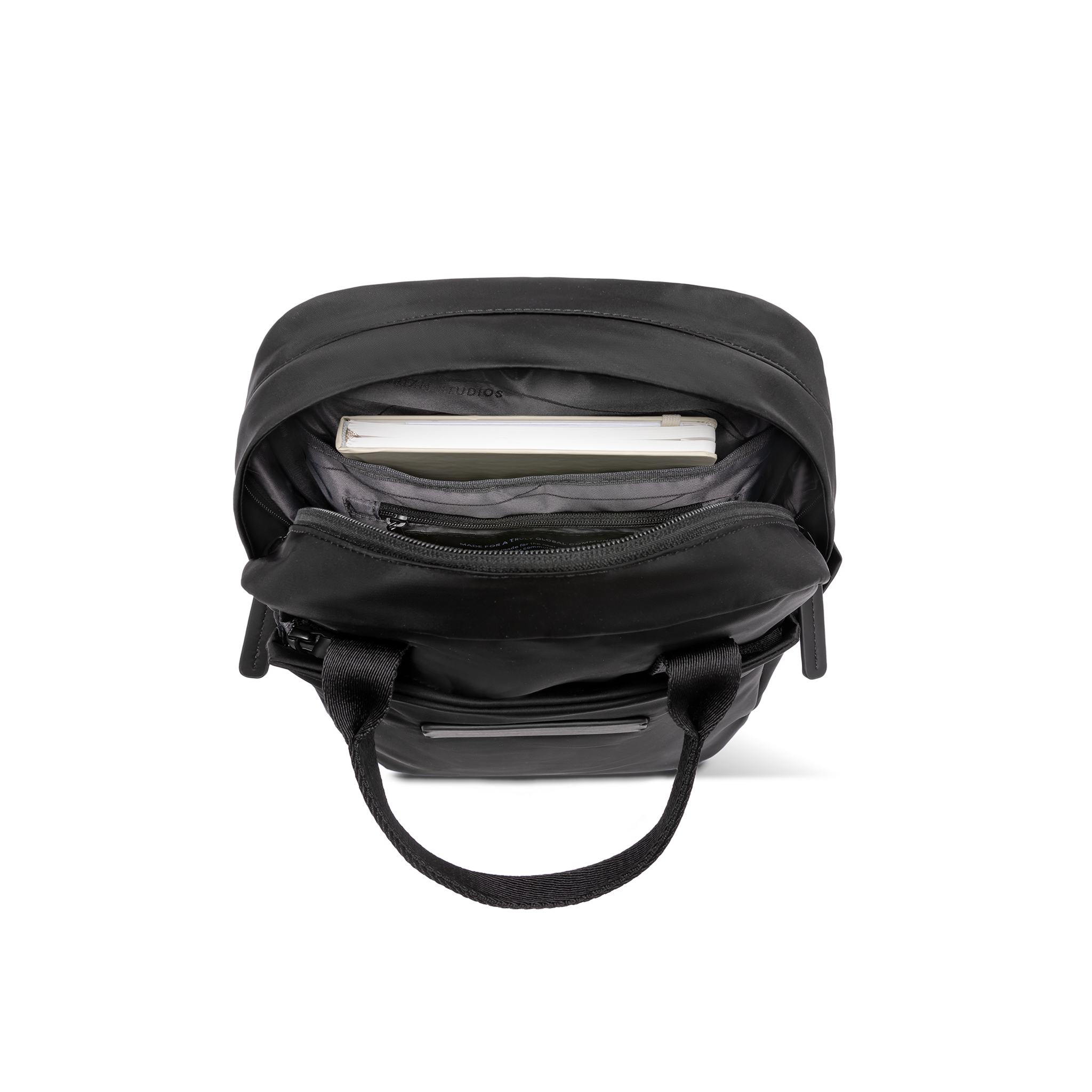 horizn-studios-aoyama-totepack-s-rucksack-tasche-all-black-ballistic-nylon-mit-r image 4