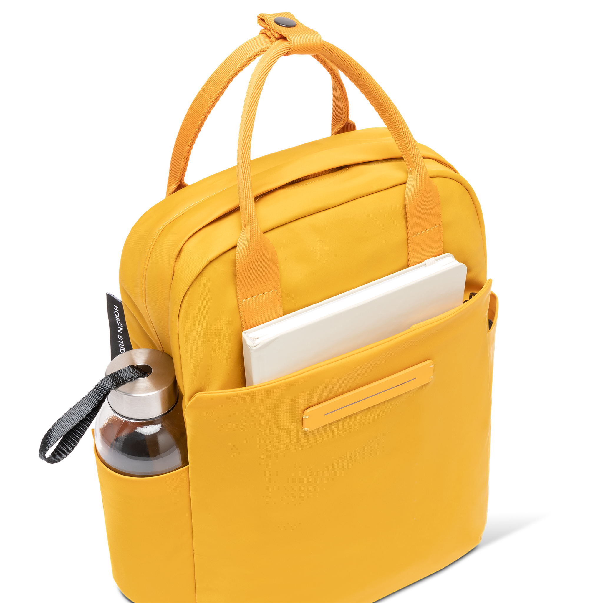 horizn-studios-aoyama-totepack-s-bright-amber-ballistic-nylon-mit-rpet-futter image 5