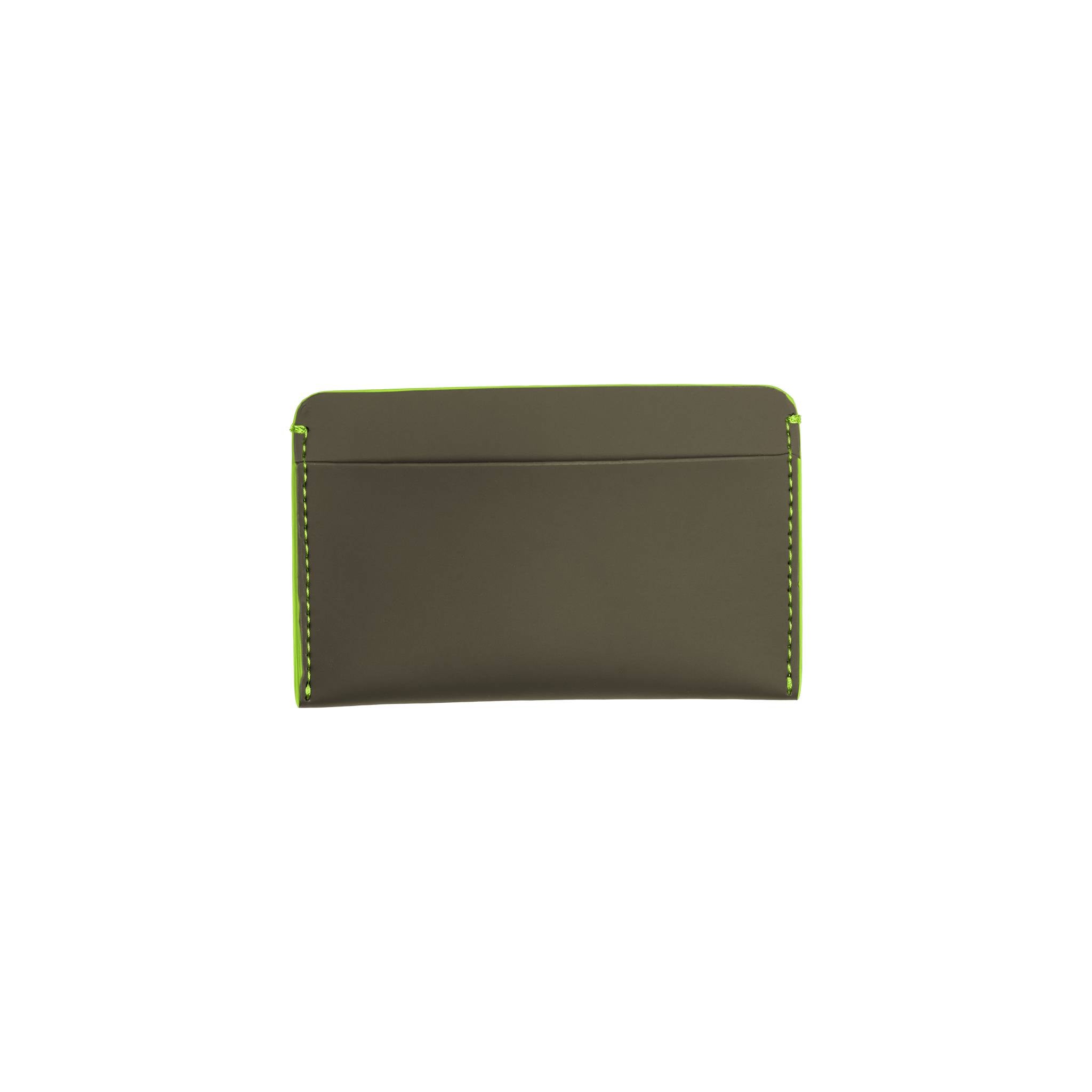 horizn-studios-cardholder-kartenetui-dark-olive-neon-green-vegan-hi-core image 4