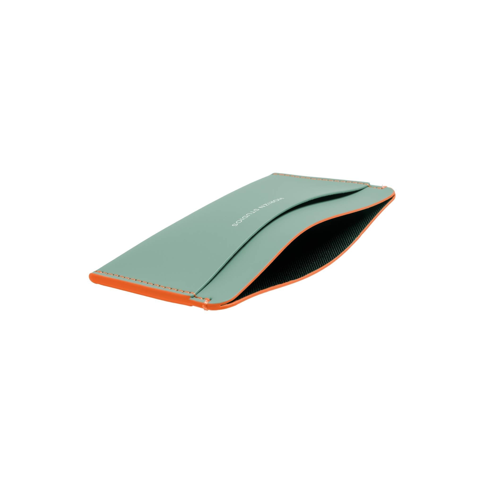 horizn-studios-cardholder-marine-green-neon-orange-veganes-kartenetui image 3