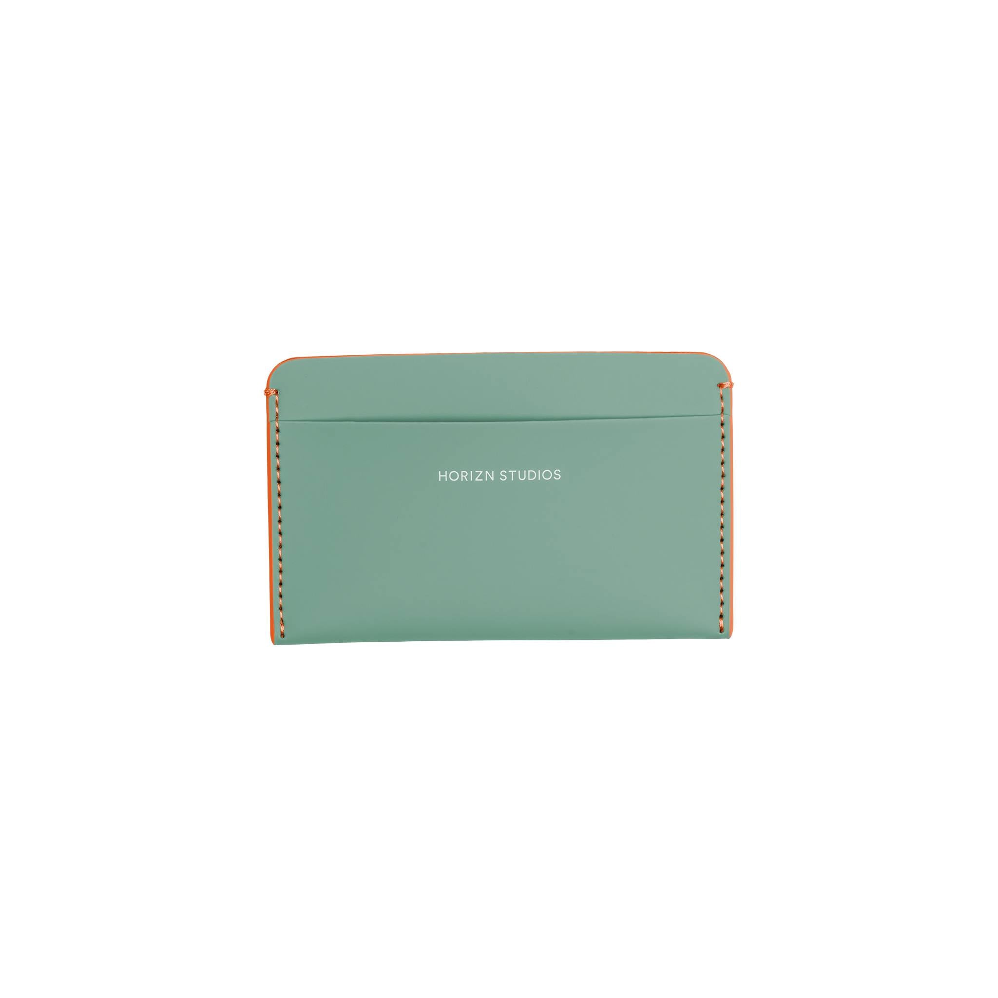 horizn-studios-cardholder-marine-green-neon-orange-veganes-kartenetui image 2