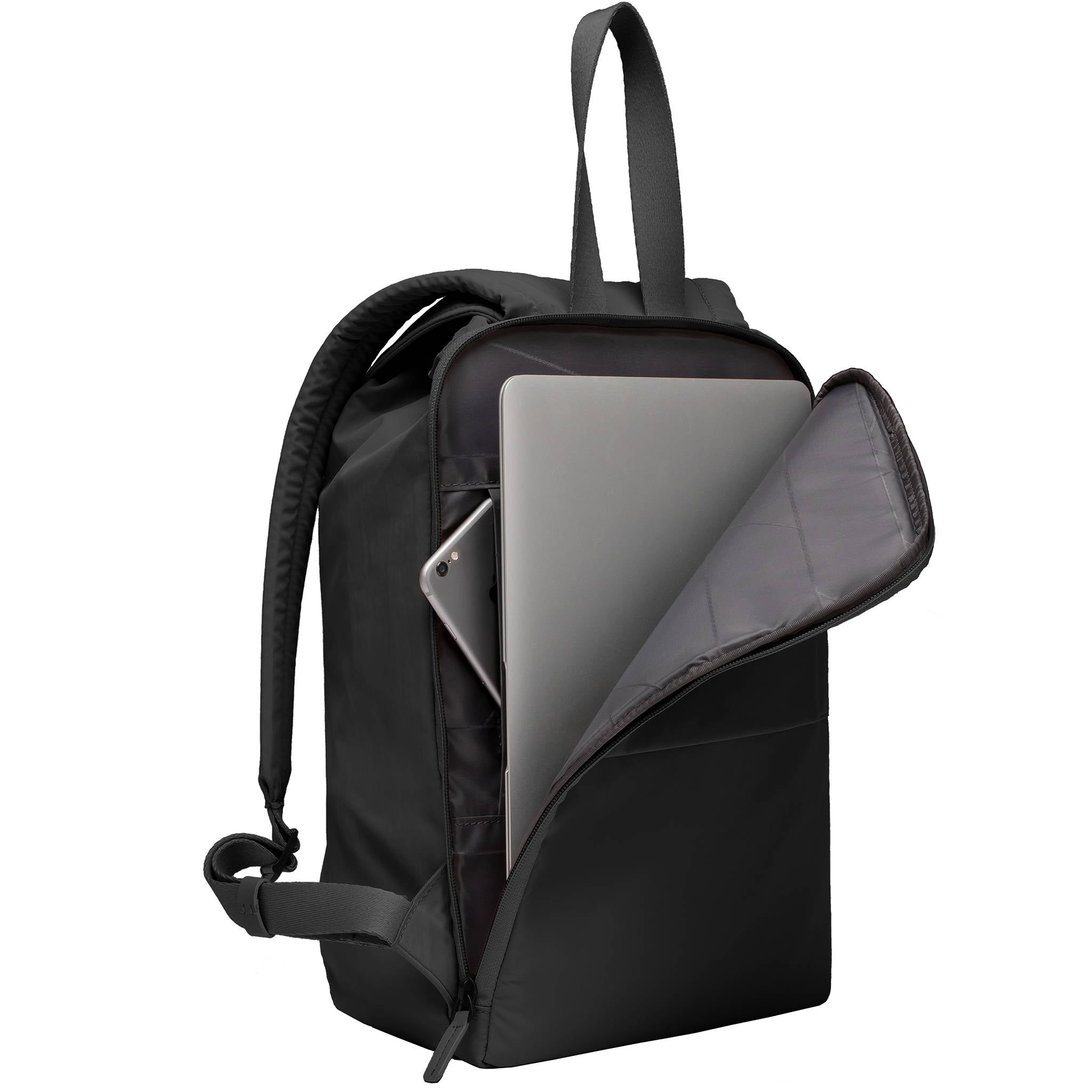 horizn-studios-chiado-backpack-all-black-rucksack-aus-recyceltem-nylon image 7