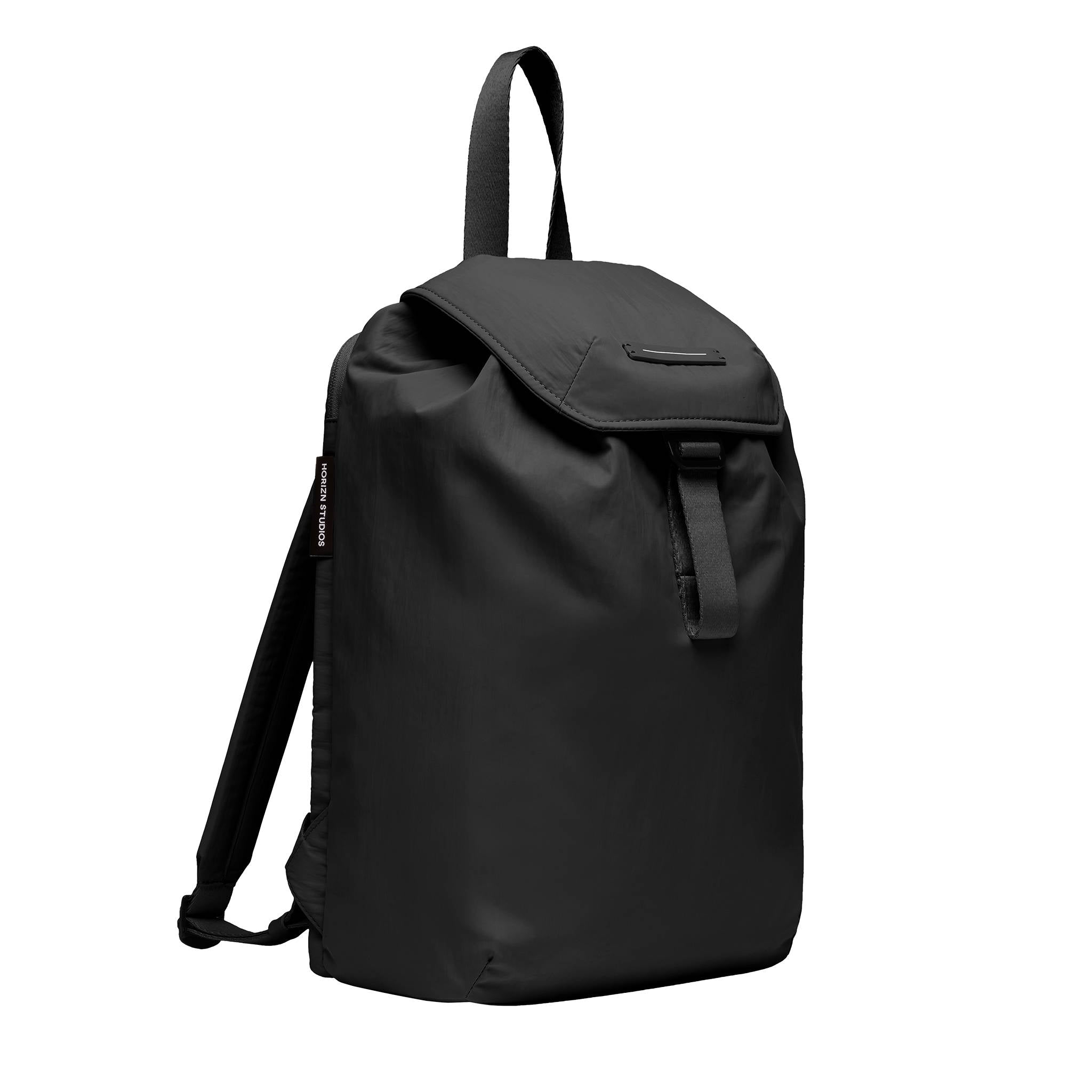 horizn-studios-chiado-backpack-all-black-rucksack-aus-recyceltem-nylon image 3