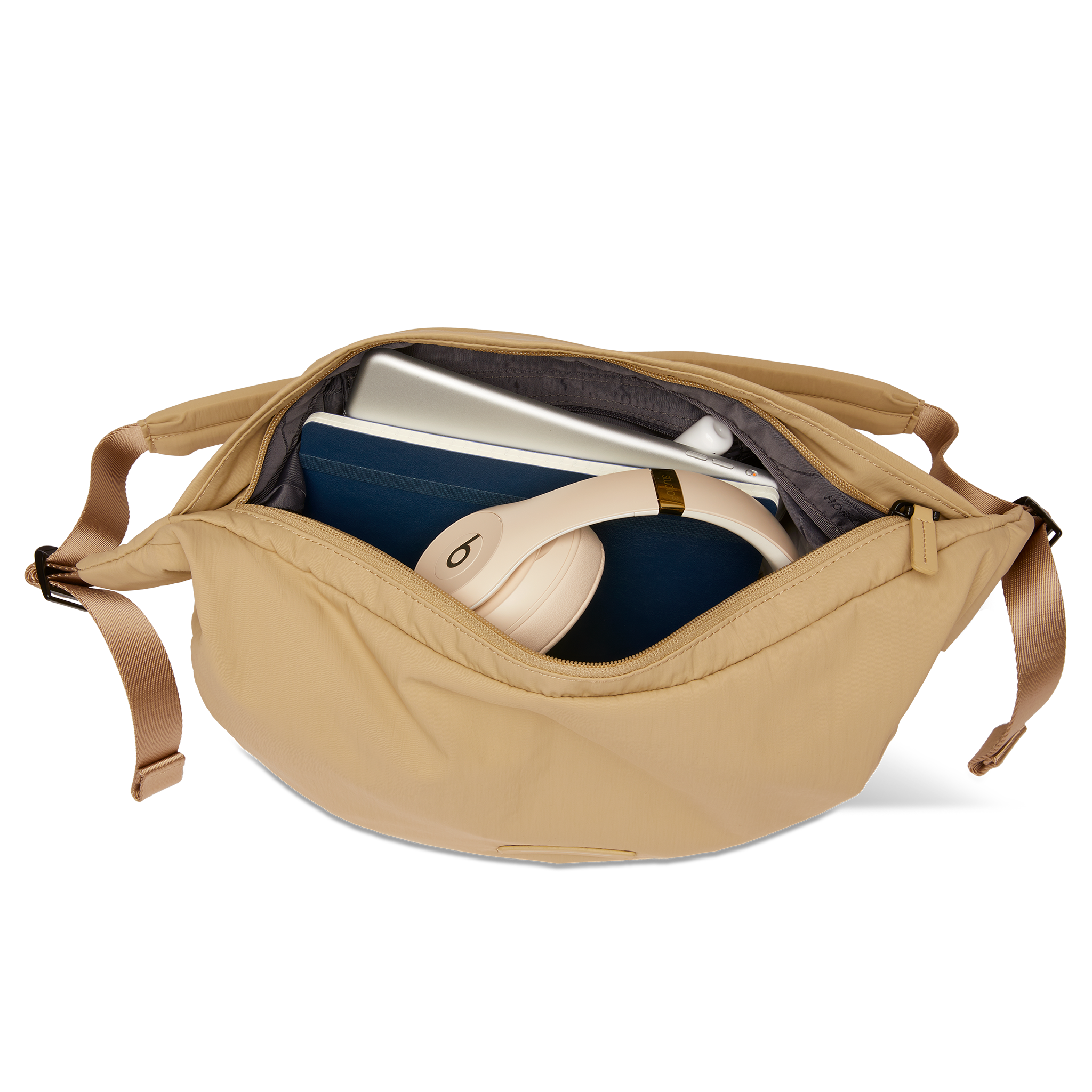 horizn-studios-chiado-cross-body-bag-off-tan-recycled-nylon-schultertasche image 4