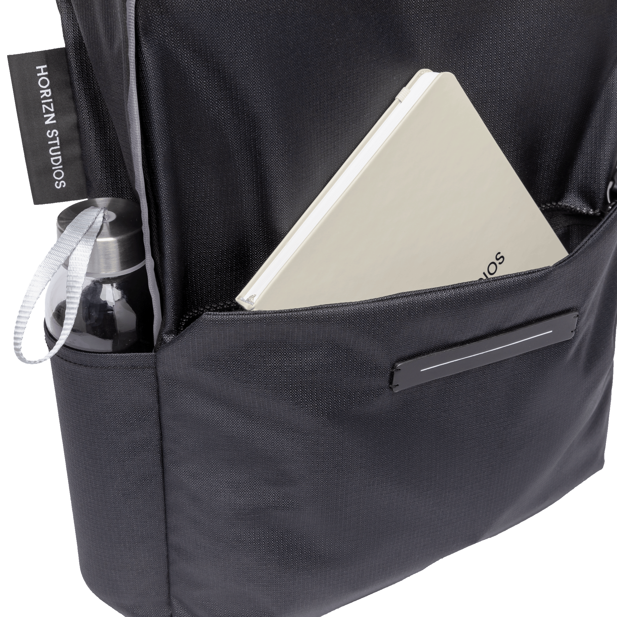 horizn-studios-shibuya-daypack-rucksack-gr-e-m-rpet-ripstop-black-grey-lavender image 5