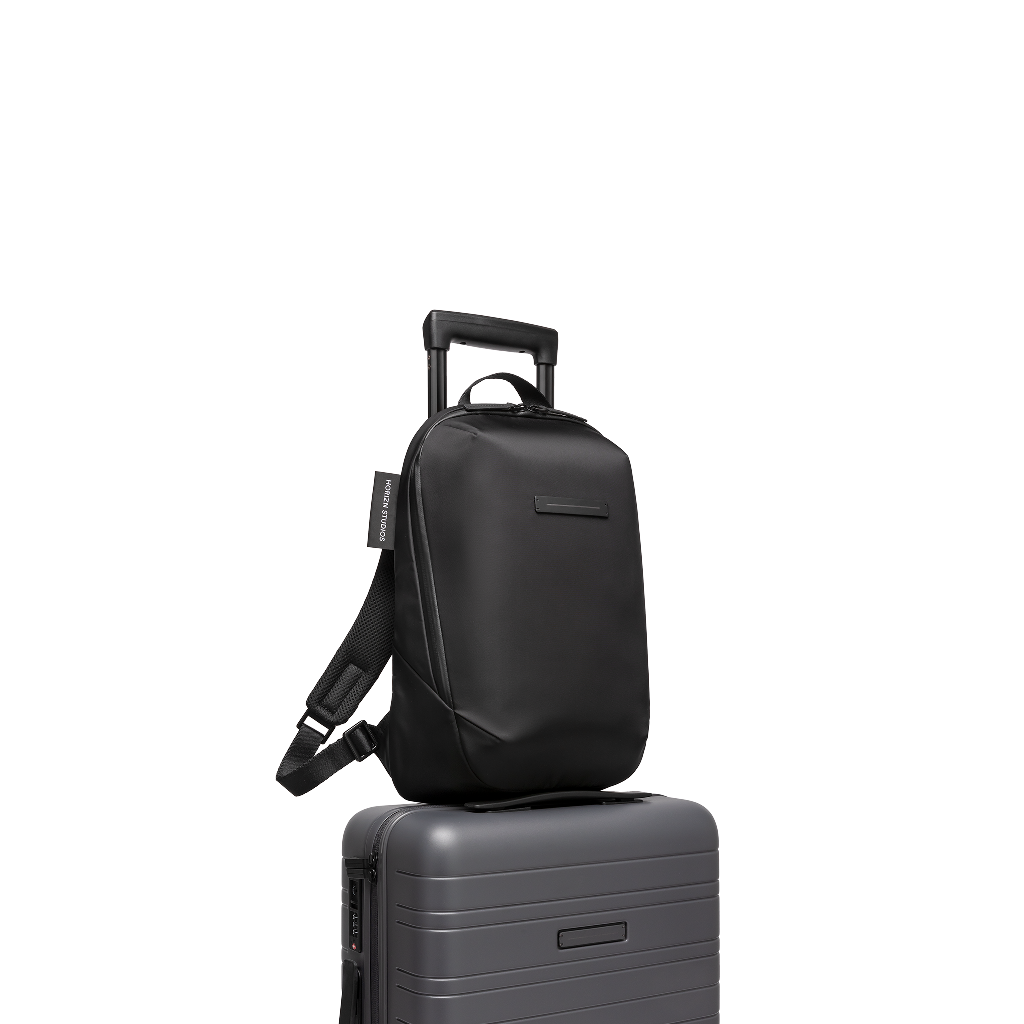 horizn-studios-gion-backpack-light-s-all-black-recycled-nylon-rucksack image 5