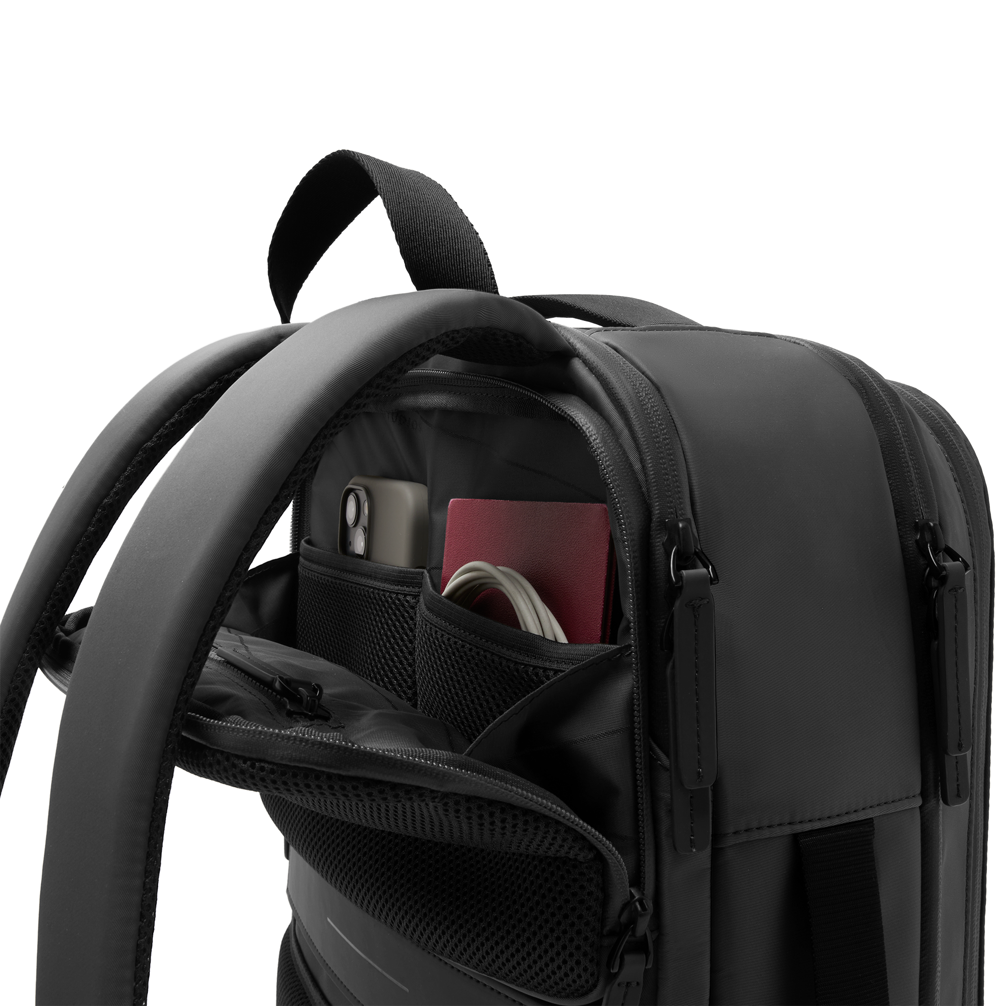 horizn-studios-gion-backpack-travel-reiserucksack-all-black-recyceltes-nylon image 8