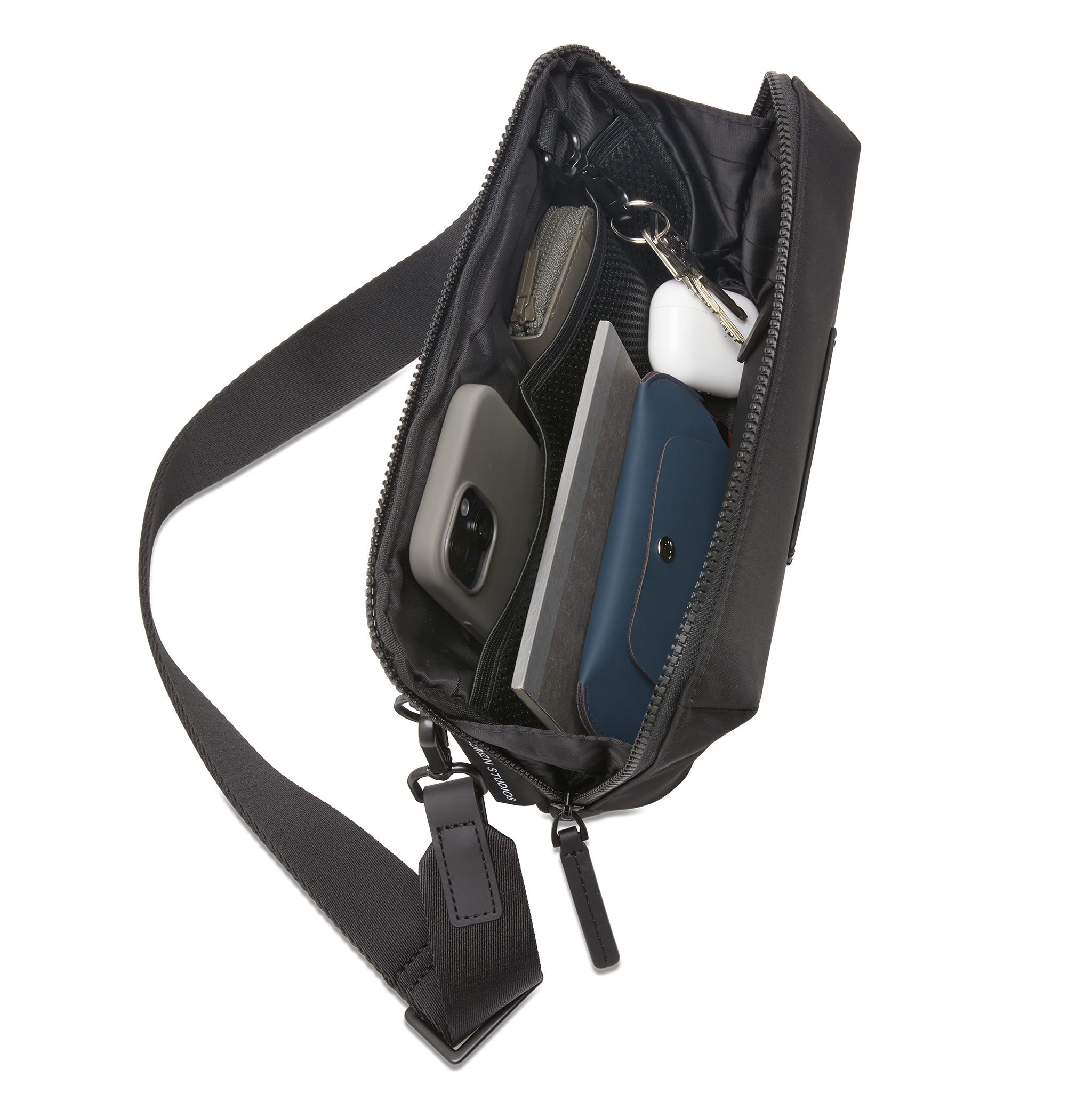 horizn-studios-gion-shoulder-bag-schultertasche-all-black-ballistic-nylon image 4