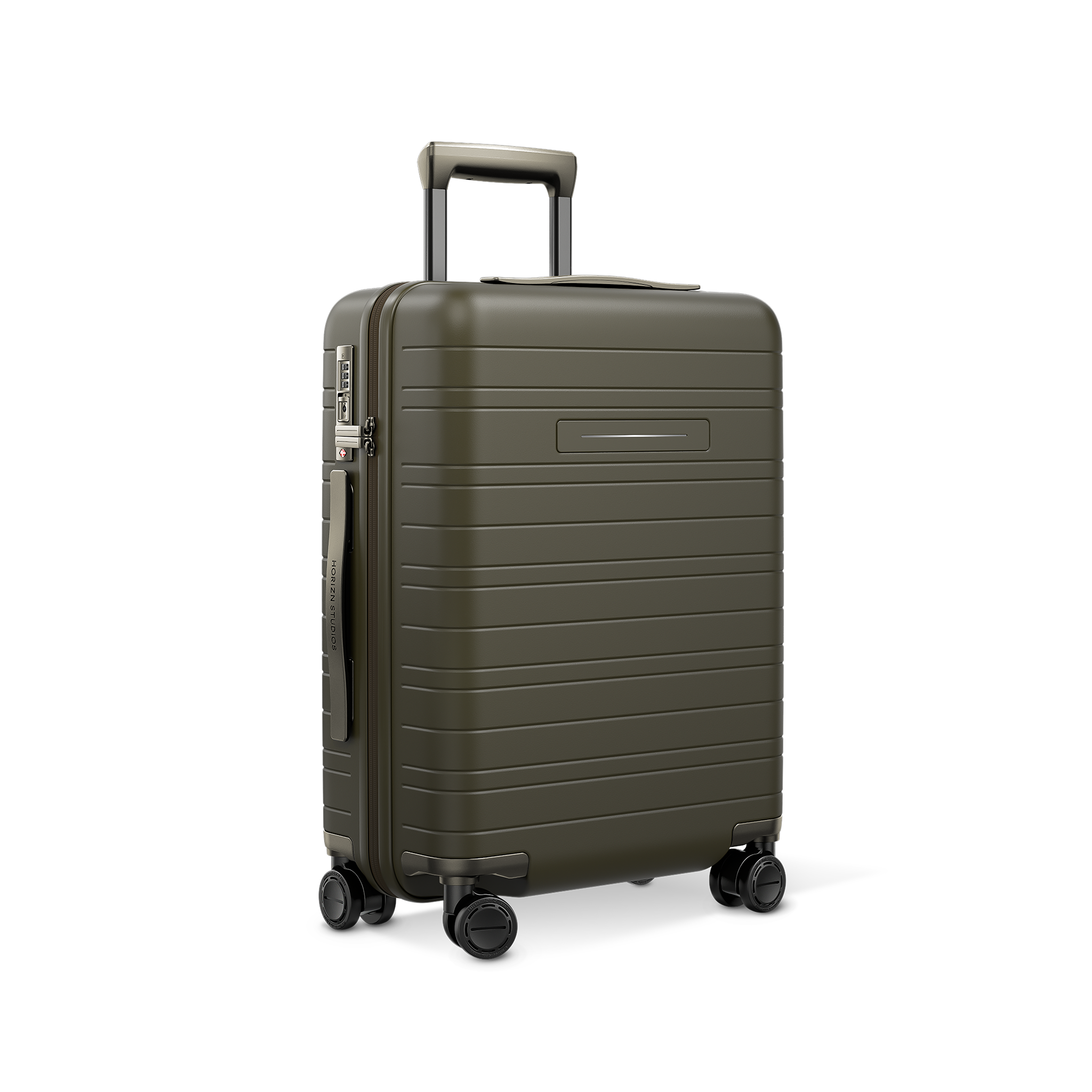 horizn-studios-h5-pro-handgep-ck-trolley-dark-olive-premium-hard-shell-kabinengr image 2
