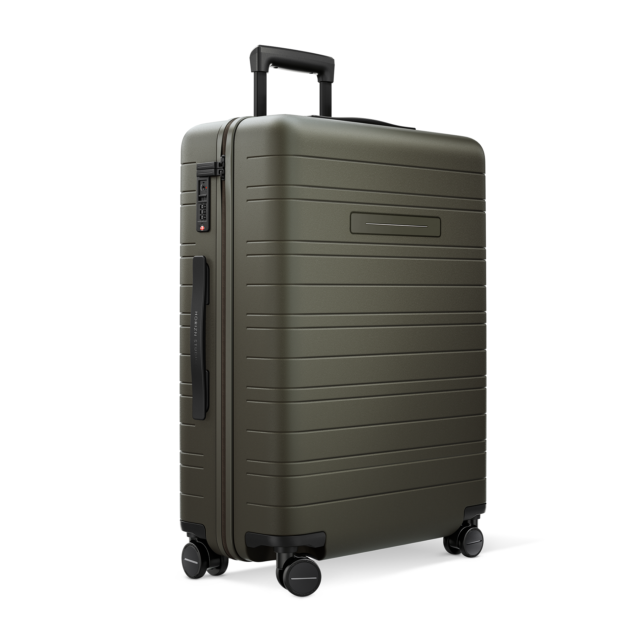 horizn-studios-h6-essential-check-in-trolley-gr-e-m-64-cm-premium-hard-shell-dar image 2