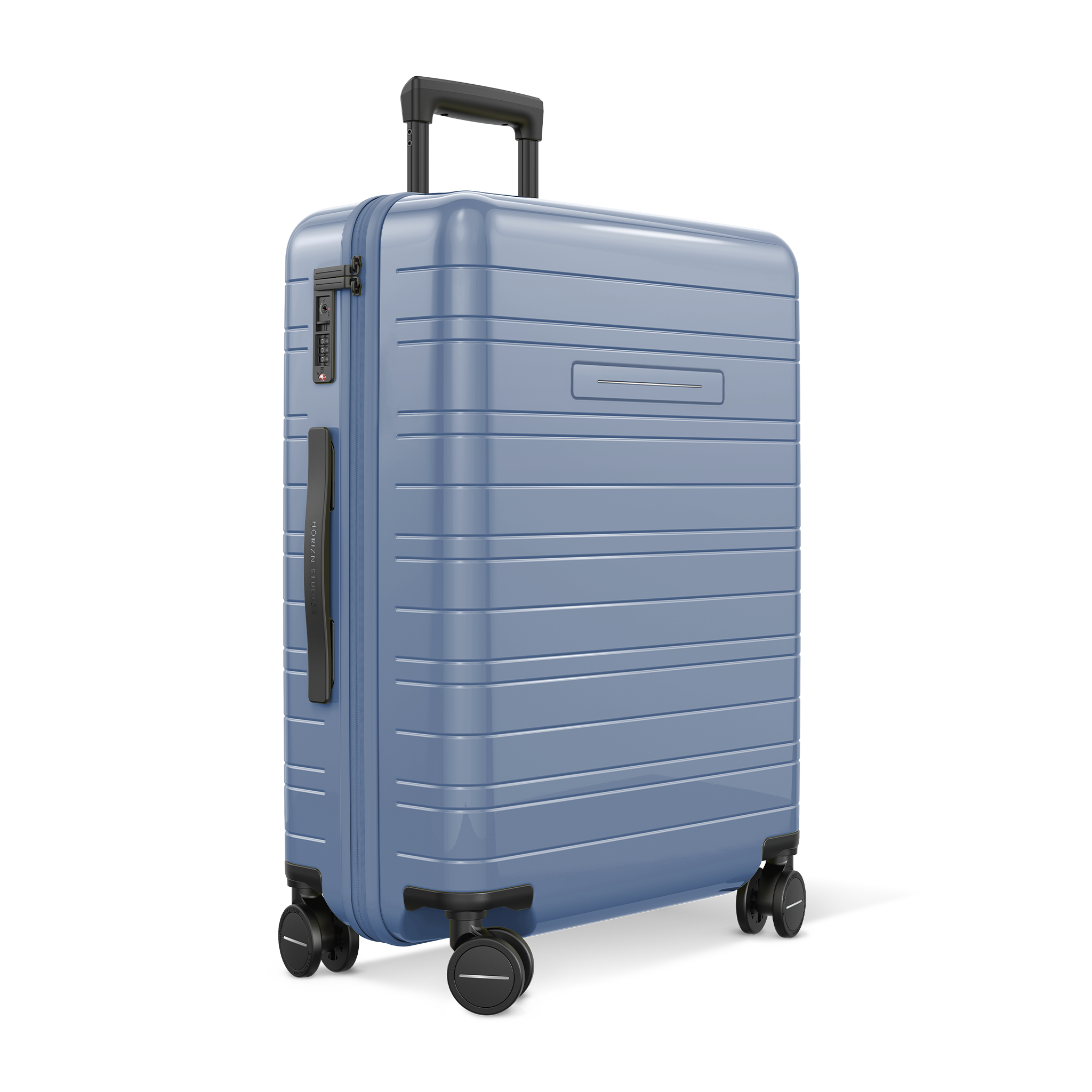 horizn-studios-h6-essential-check-in-koffer-m-hard-shell-trolley-in-glossy-blue- image 2