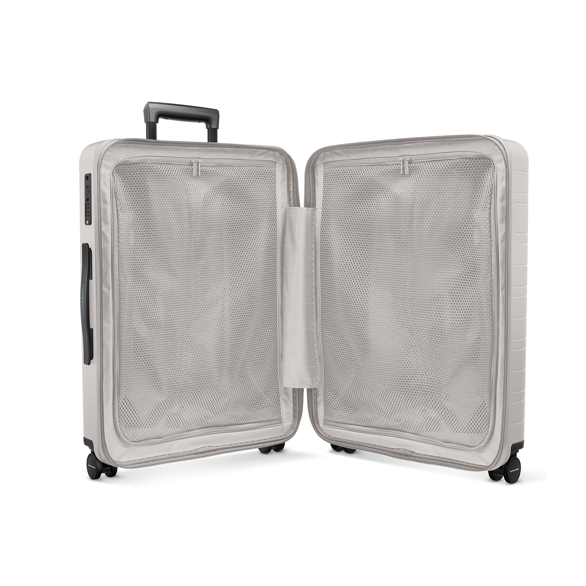 horizn-studios-h6-essential-check-in-trolley-m-sand-grey-premium-hard-shell-64-c image 5
