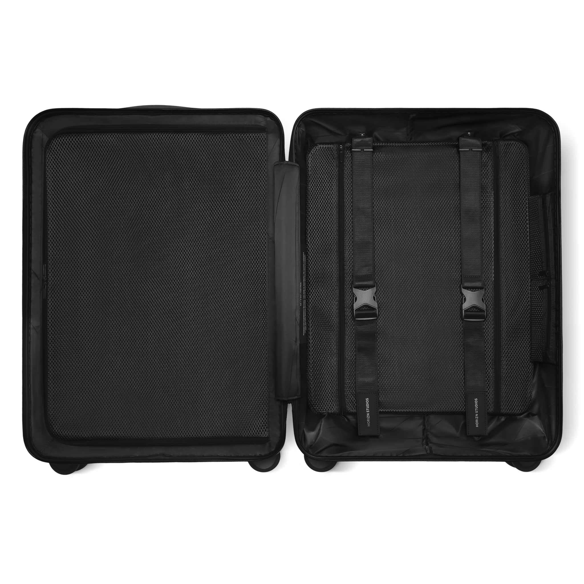 horizn-studios-h6-pro-check-in-m-64-cm-all-black-premium-hard-shell-trolley image 7