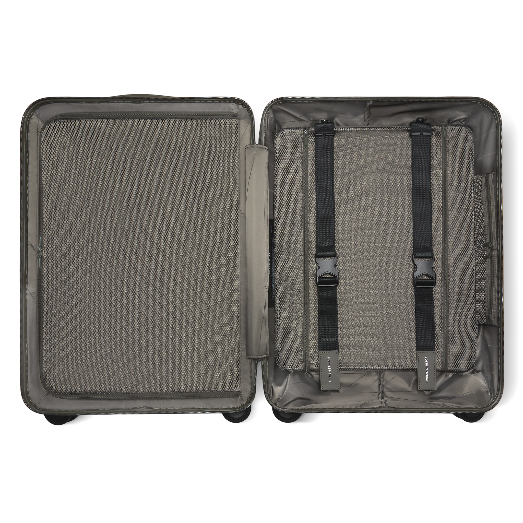 horizn-studios-h6-pro-check-in-m-dark-olive-premium-hard-shell-trolley-64-cm-auf image 7