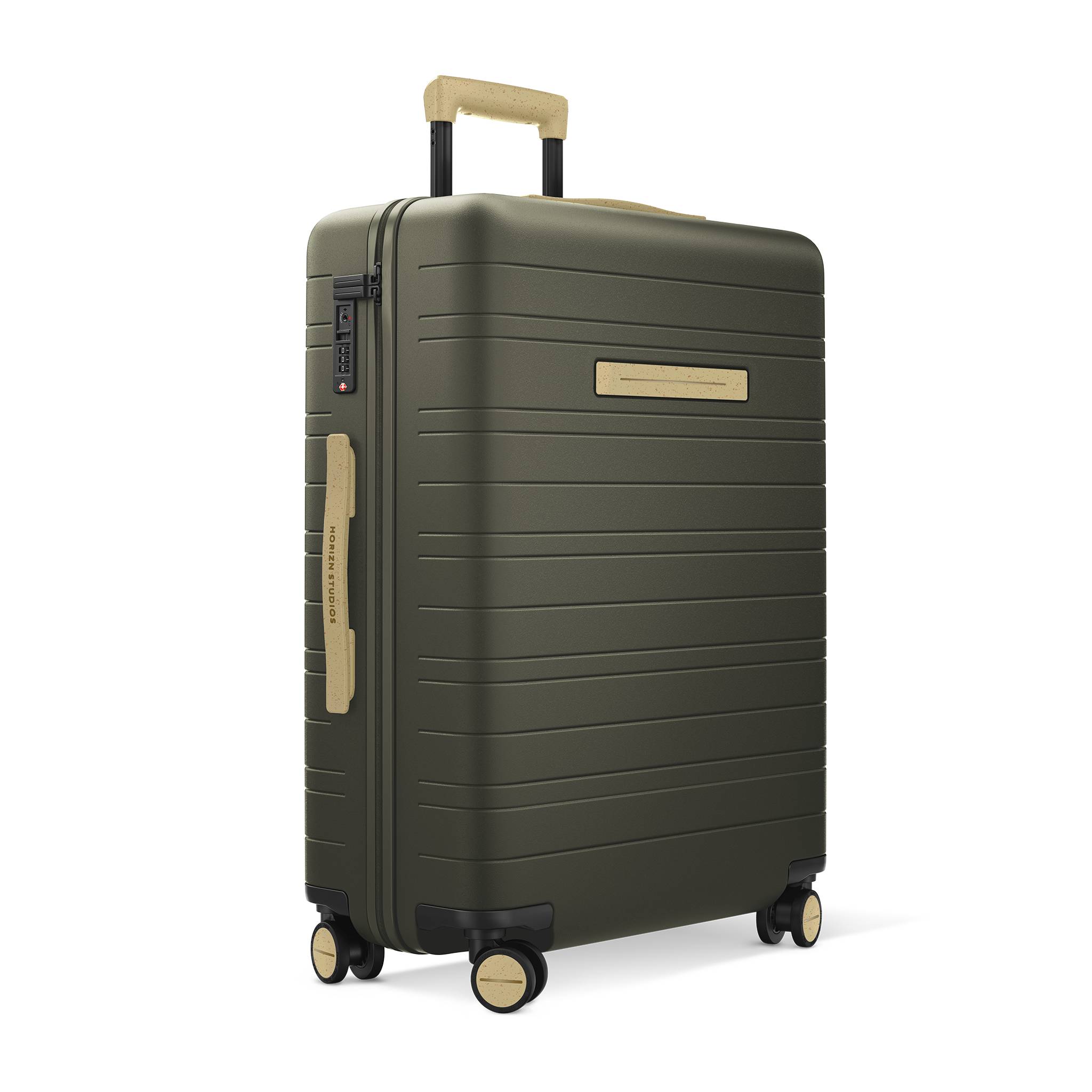 horizn-studios-h6-re-check-in-m-trolley-dark-olive-hard-shell-aus-recyceltem-kun image 2