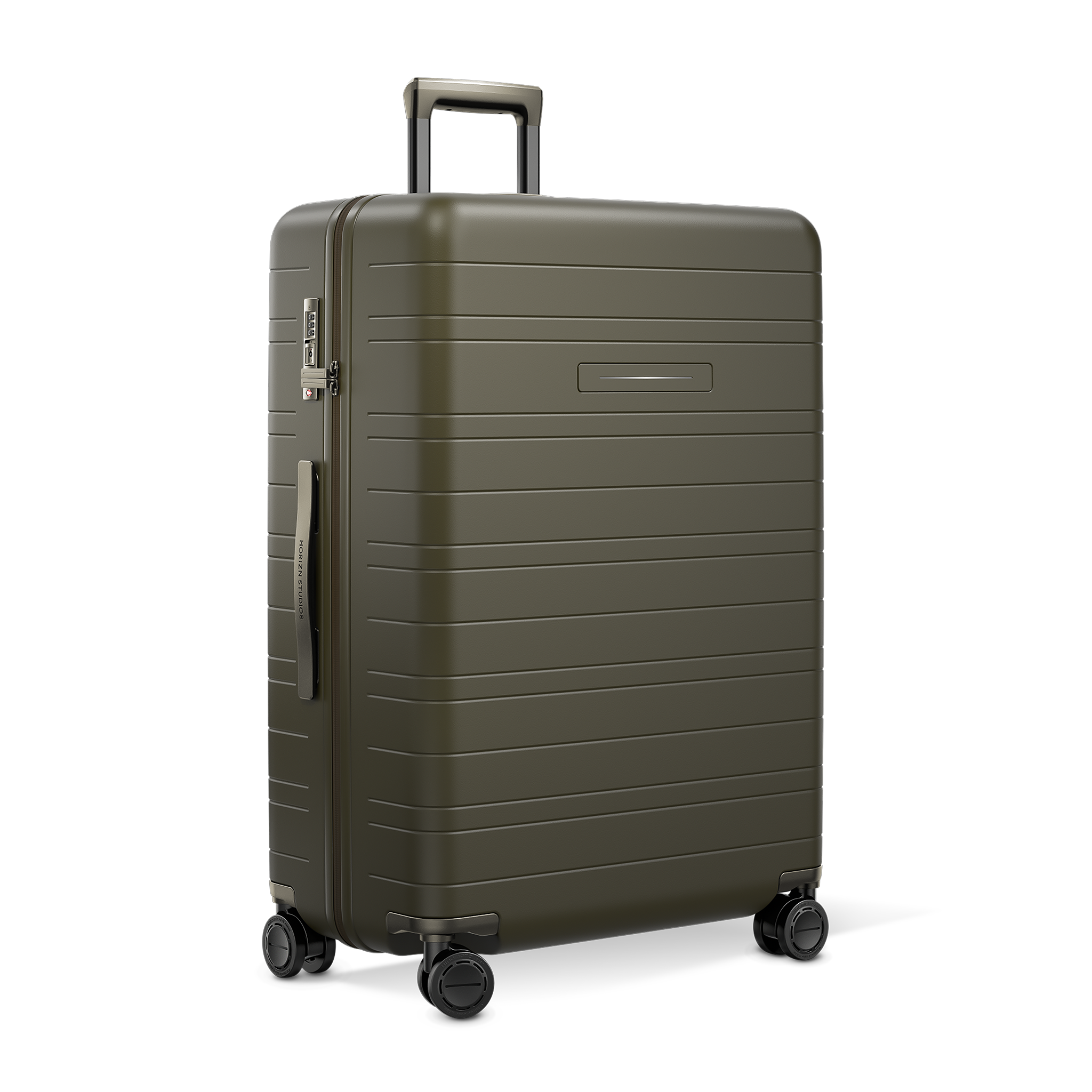 horizn-studios-h7-pro-dark-olive-premium-hard-shell-check-in-trolley-77-cm-l image 2