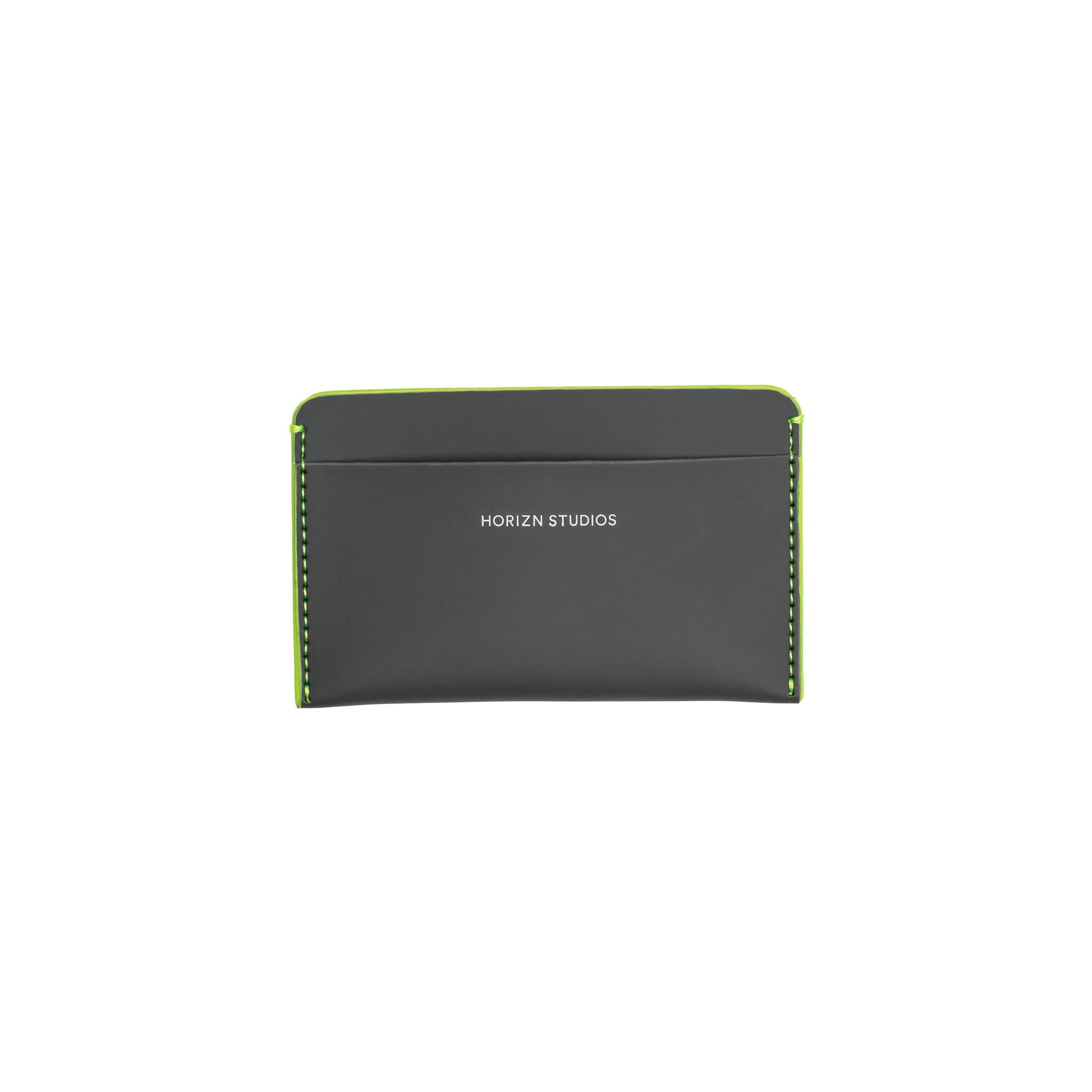 horizn-studios-cardholder-graphite-neon-green-veganer-kartenhalter image 1
