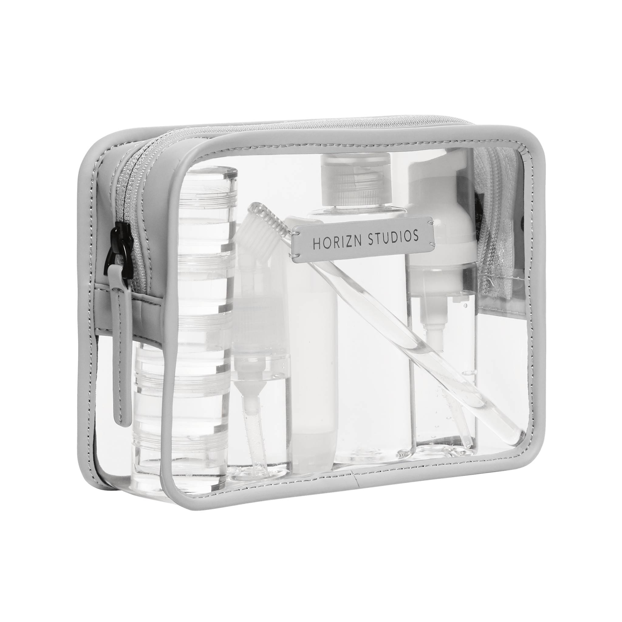 horizn-studios-liquids-bag-kulturbeutel-light-quartz-grey-pvc-pu-transparent image 4