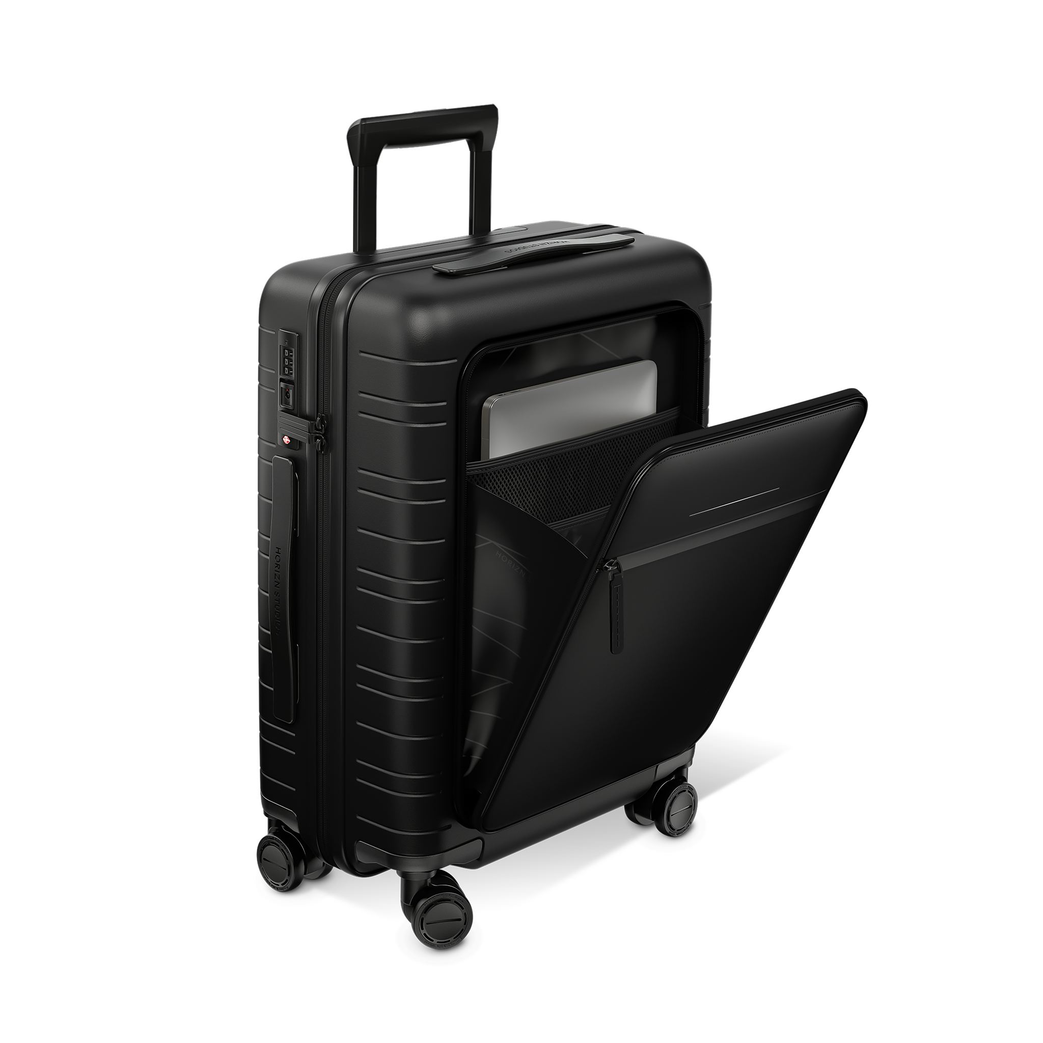 horizn-studios-m5-pro-kabinentrolley-mit-fronttasche-55-cm-all-black-premium-mul image 6