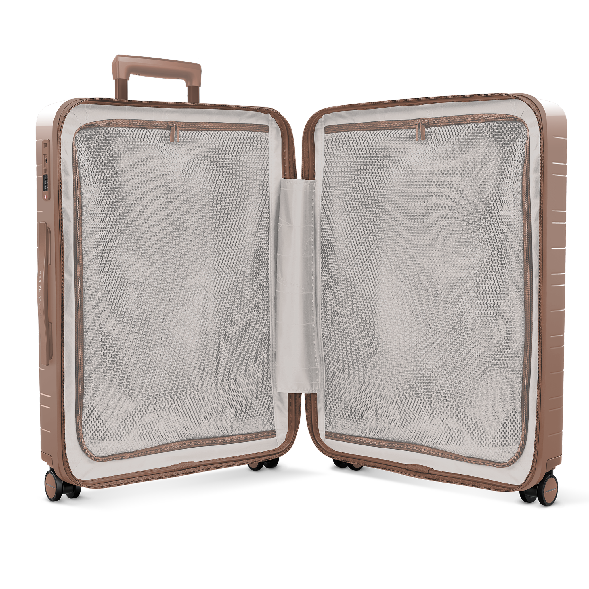 horizn-studios-h6-re-check-in-koffer-m-64-cm-glossy-mocha-recycelte-hartschale-a image 5