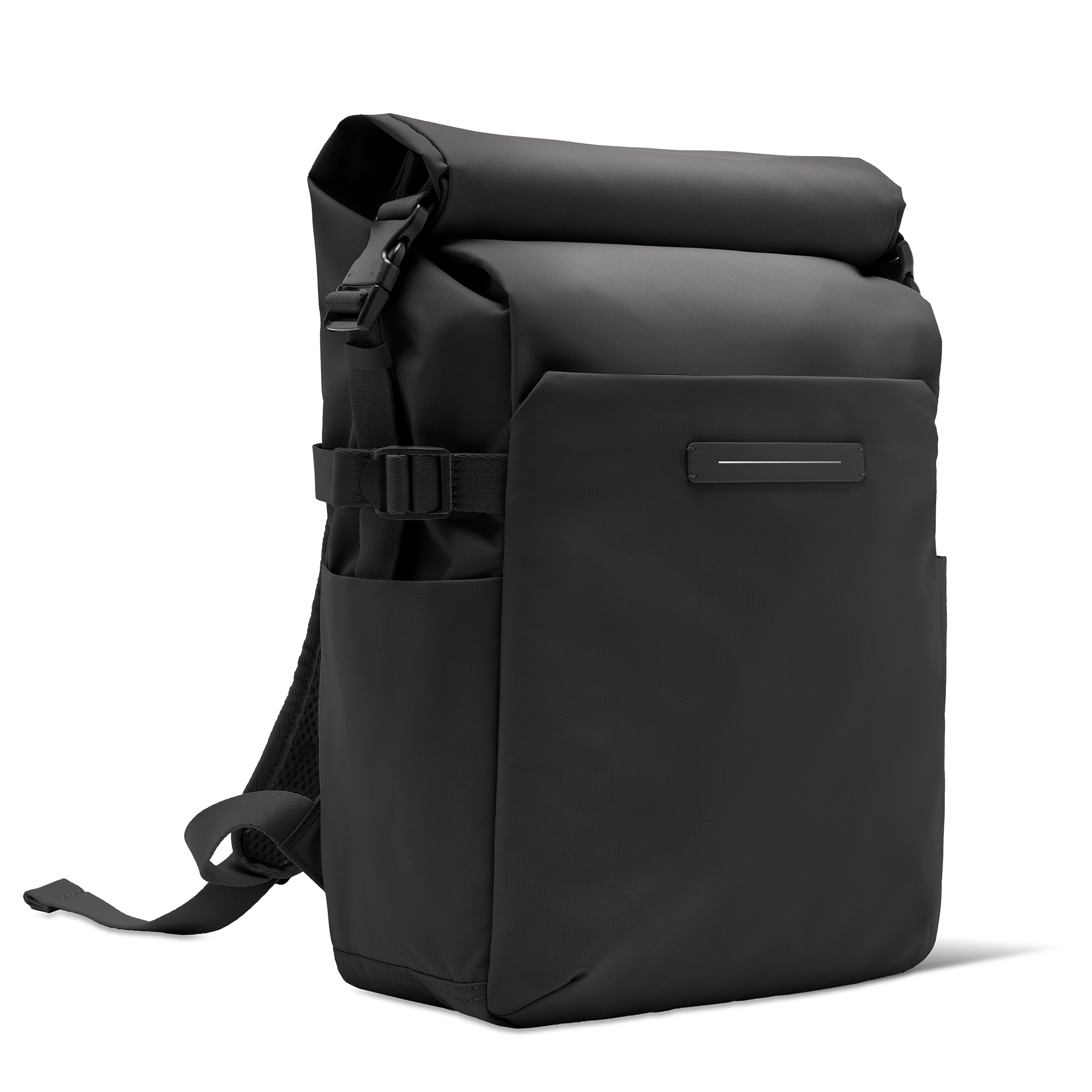 horizn-studios-shibuya-rolltop-rucksack-all-black-recyceltes-nylon image 3