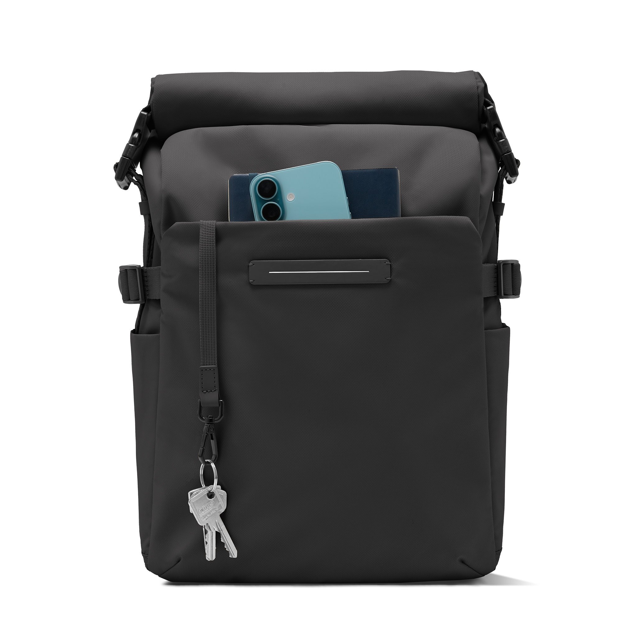 horizn-studios-shibuya-rolltop-rucksack-all-black-recyceltes-nylon image 8