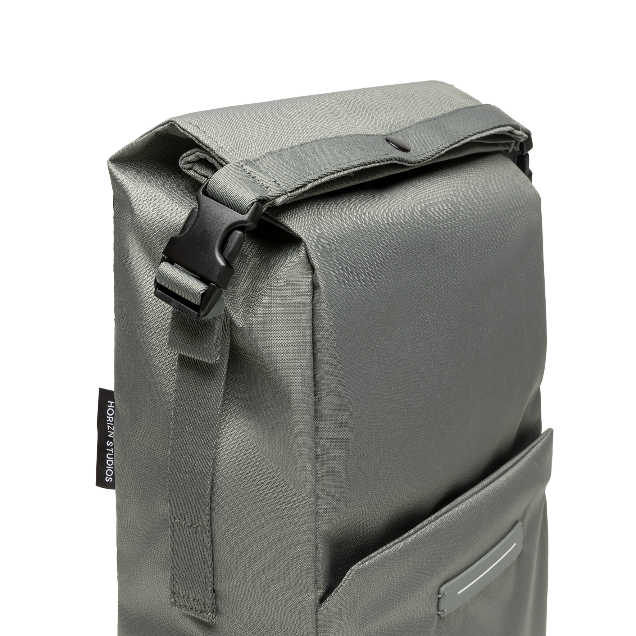horizn-studios-shibuya-rolltop-rucksack-agave-green-rpet-ripstop image 6