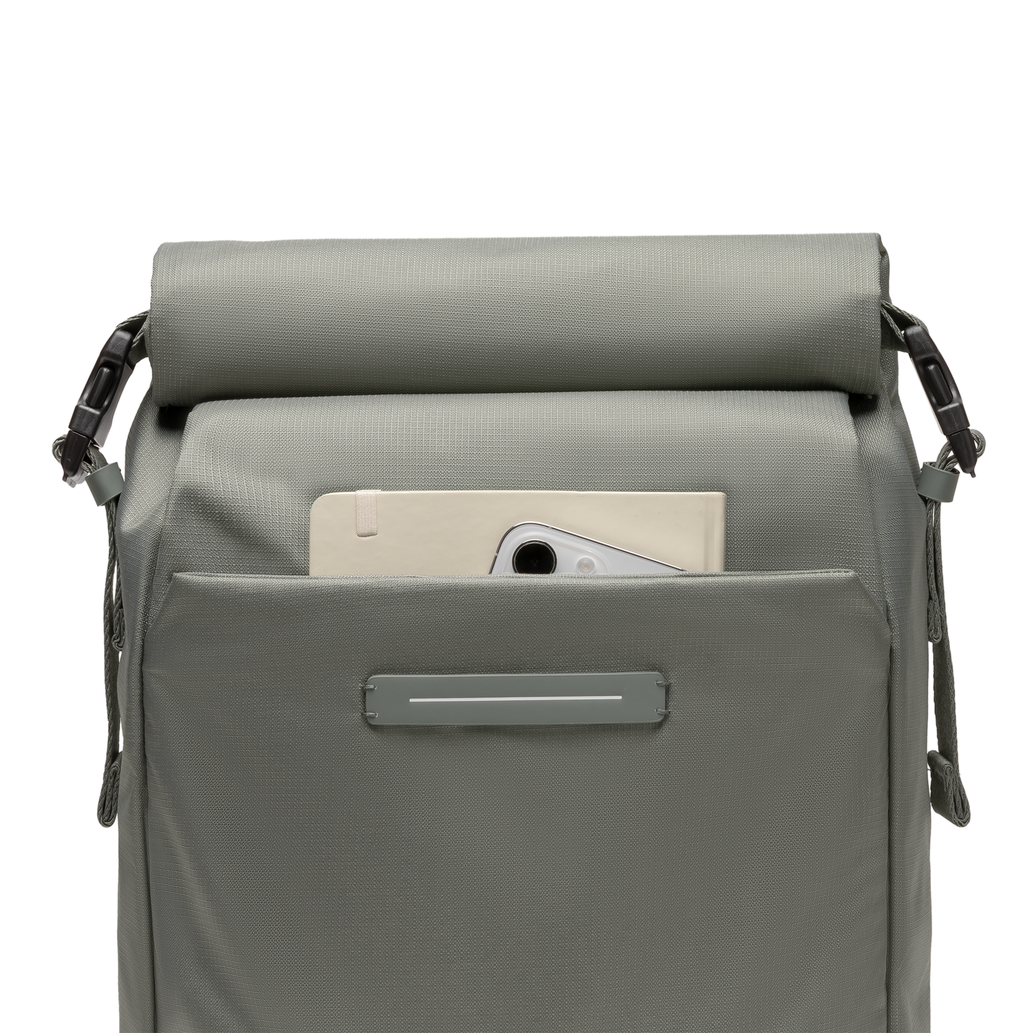 horizn-studios-shibuya-rolltop-rucksack-agave-green-rpet-ripstop image 5