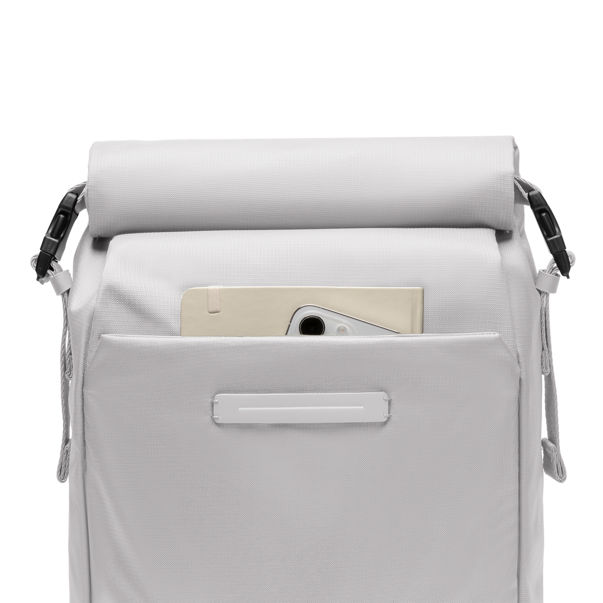 horizn-studios-shibuya-rolltop-rucksack-light-quartz-grey-rpet-ripstop image 5