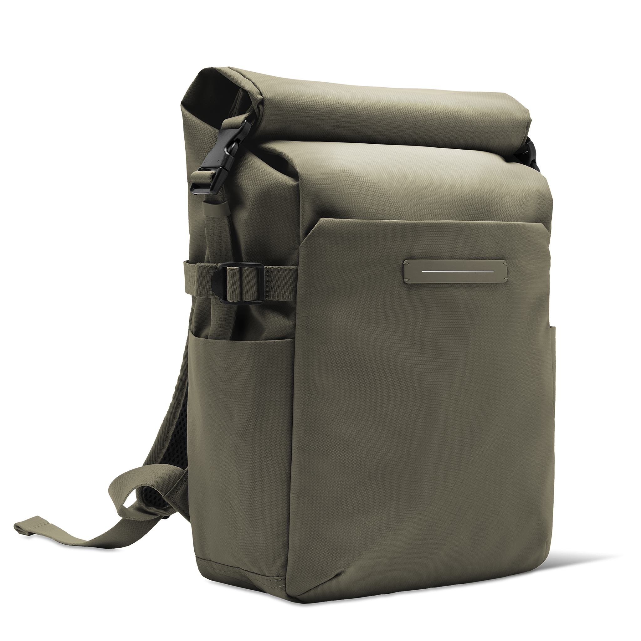 horizn-studios-shibuya-rolltop-rucksack-dark-olive-recyceltes-nylon image 2