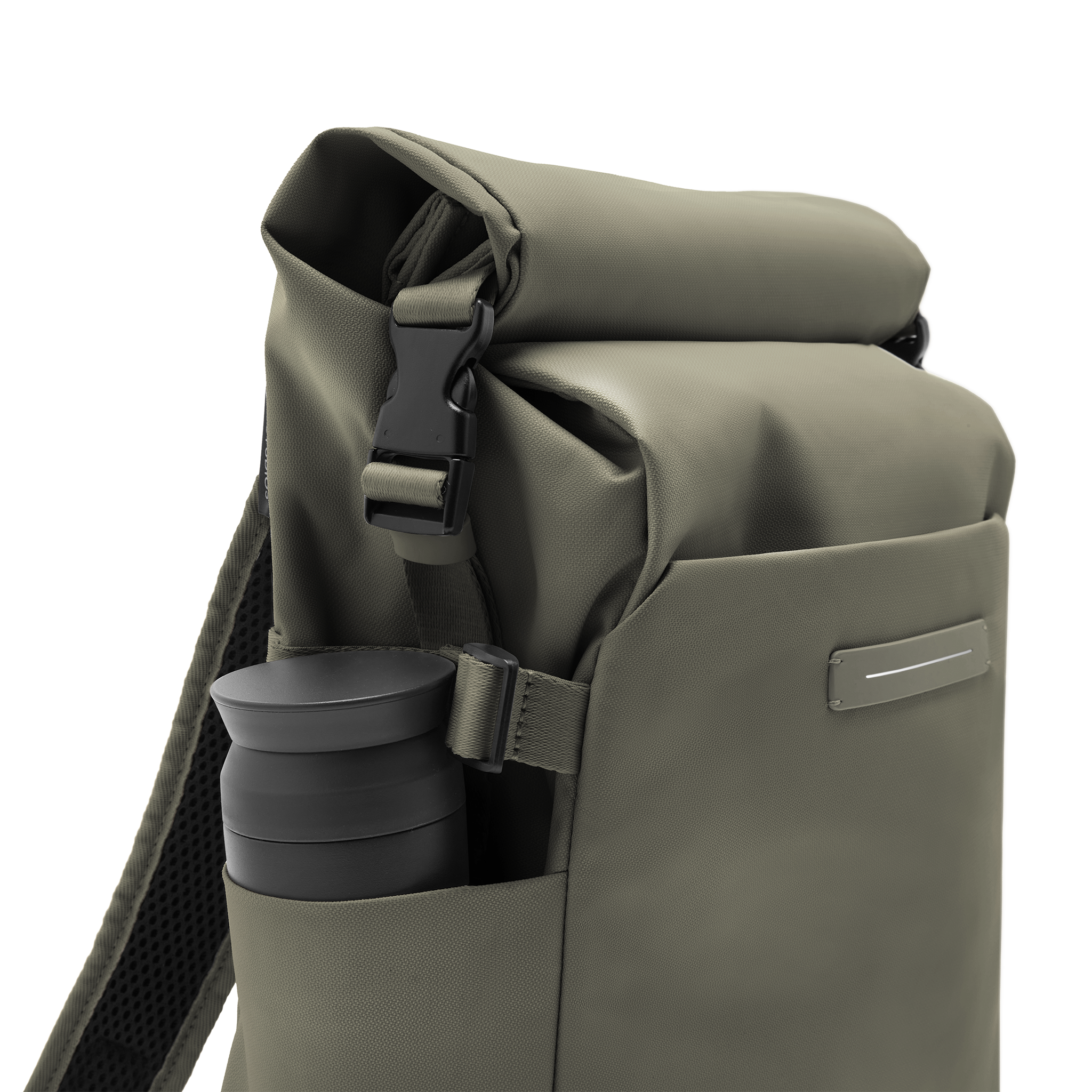 horizn-studios-shibuya-rolltop-rucksack-dark-olive-recyceltes-nylon image 8