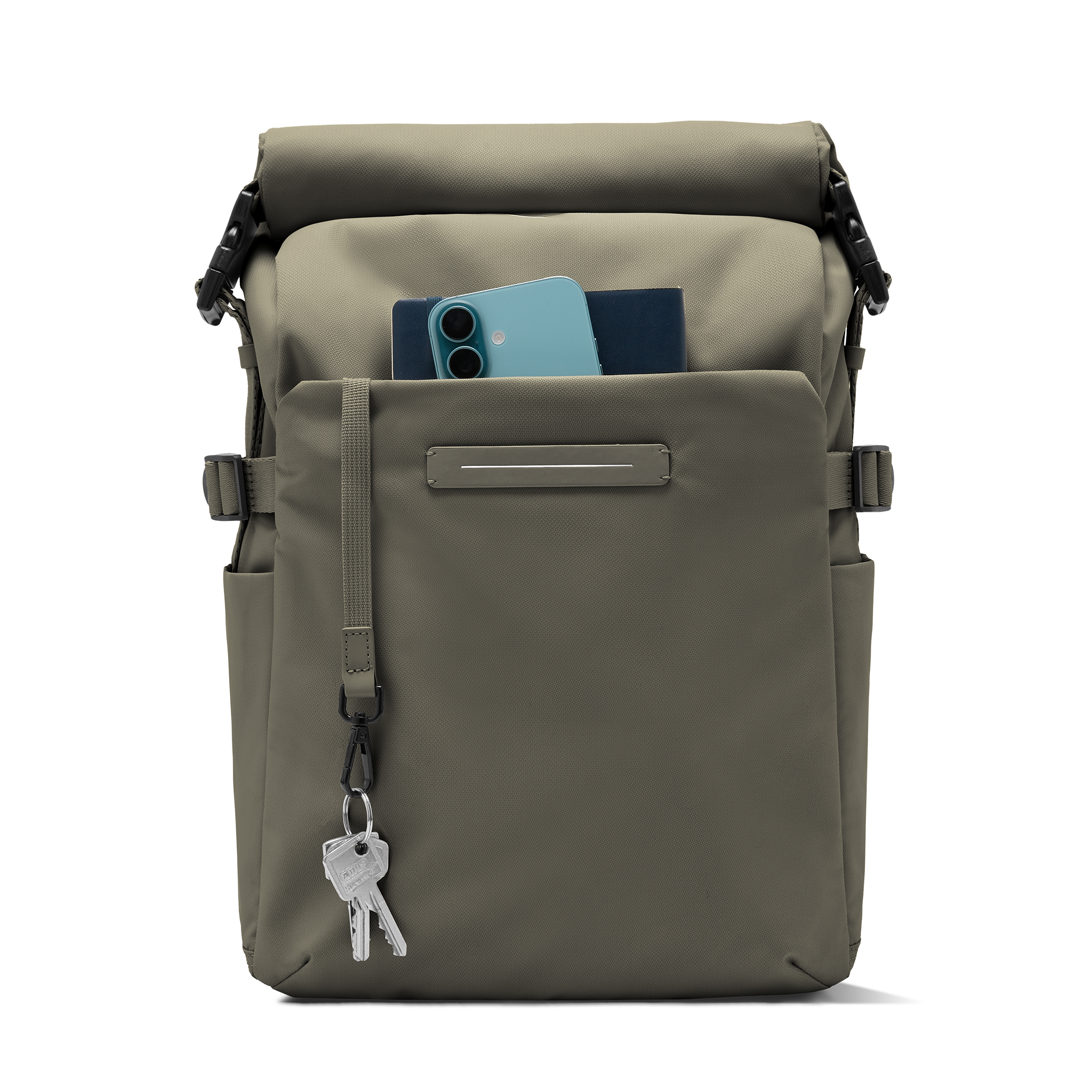 horizn-studios-shibuya-rolltop-rucksack-dark-olive-recyceltes-nylon image 7