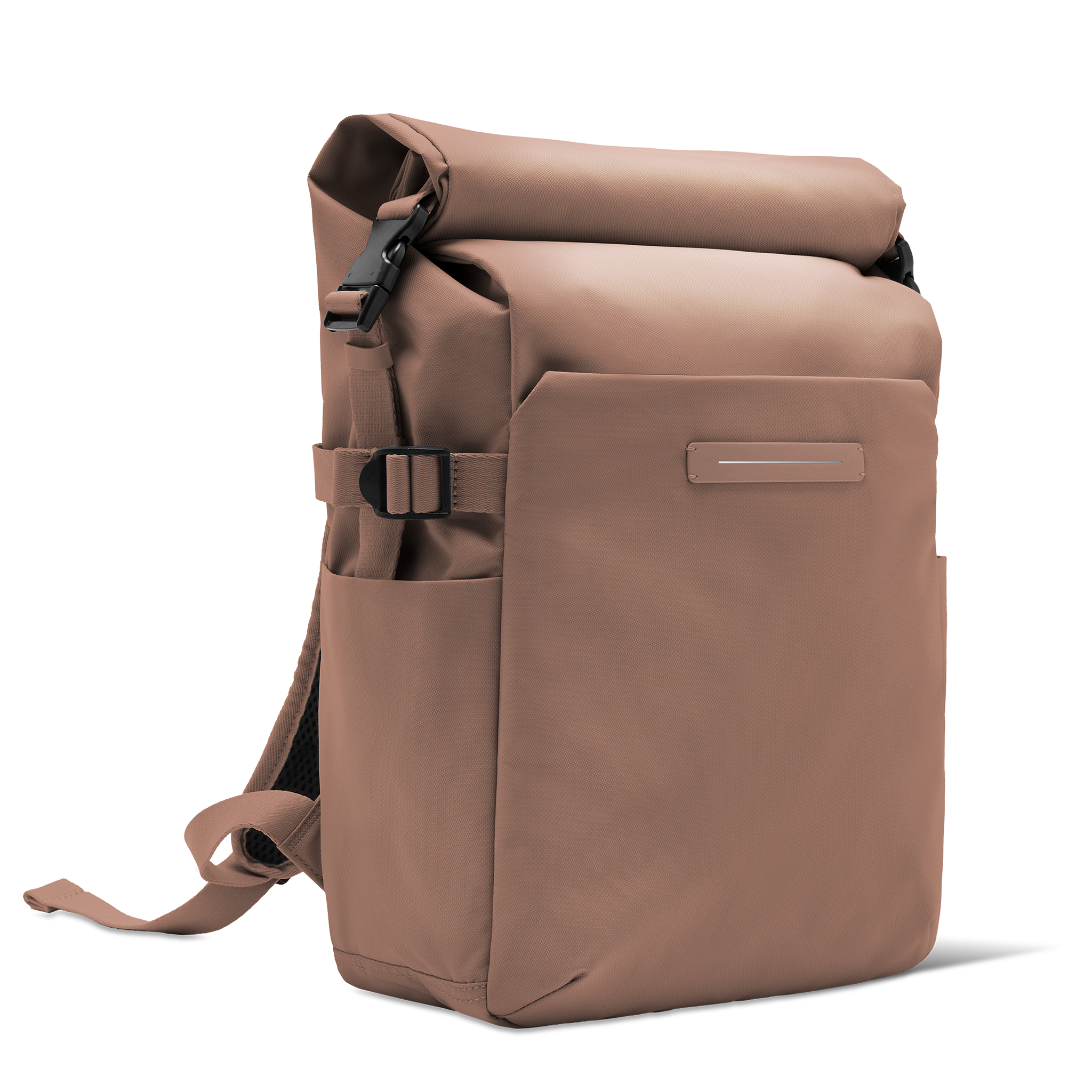 horizn-studios-shibuya-rolltop-backpack-mocha-recycled-nylon-pendlerrucksack image 2