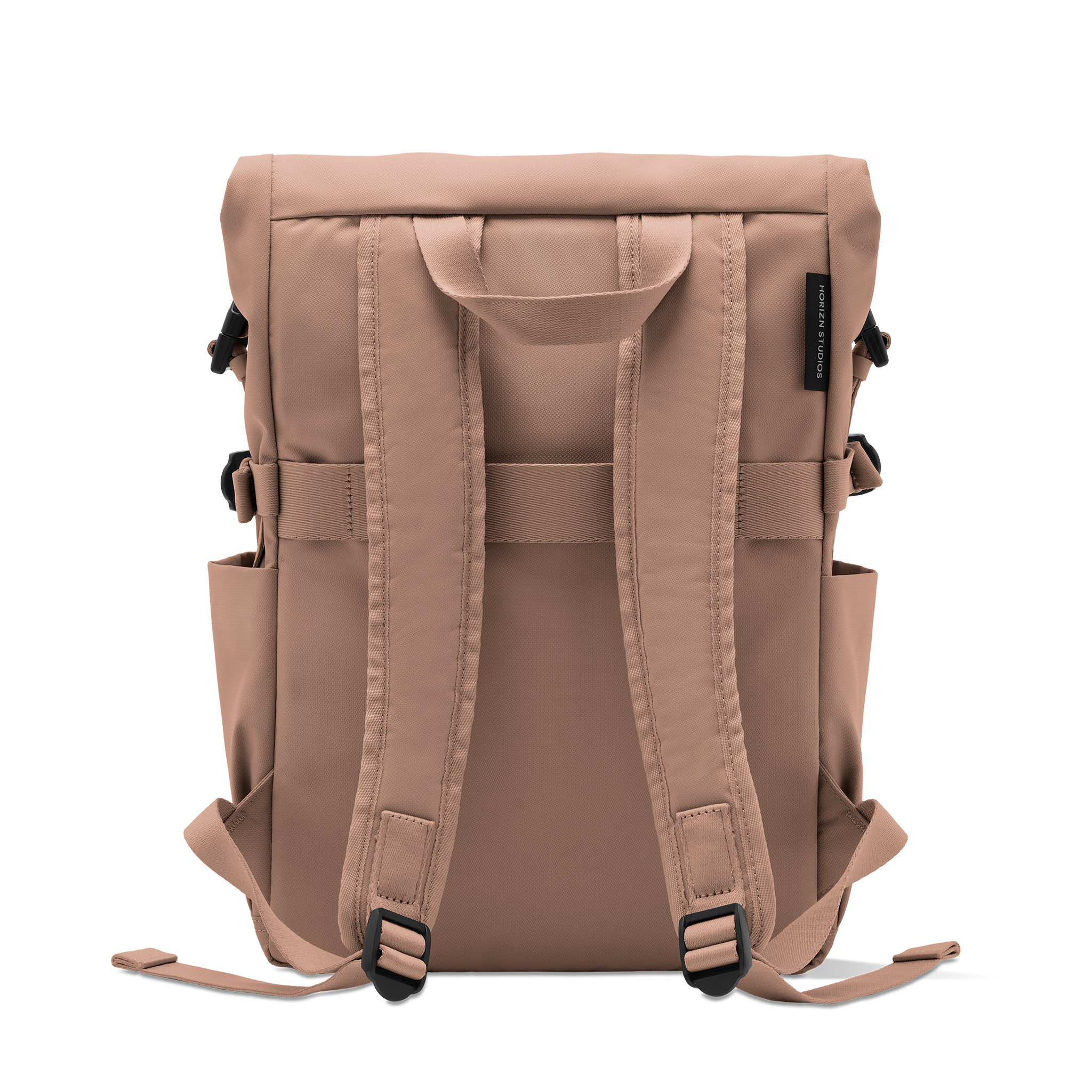 horizn-studios-shibuya-rolltop-backpack-mocha-recycled-nylon-pendlerrucksack image 3