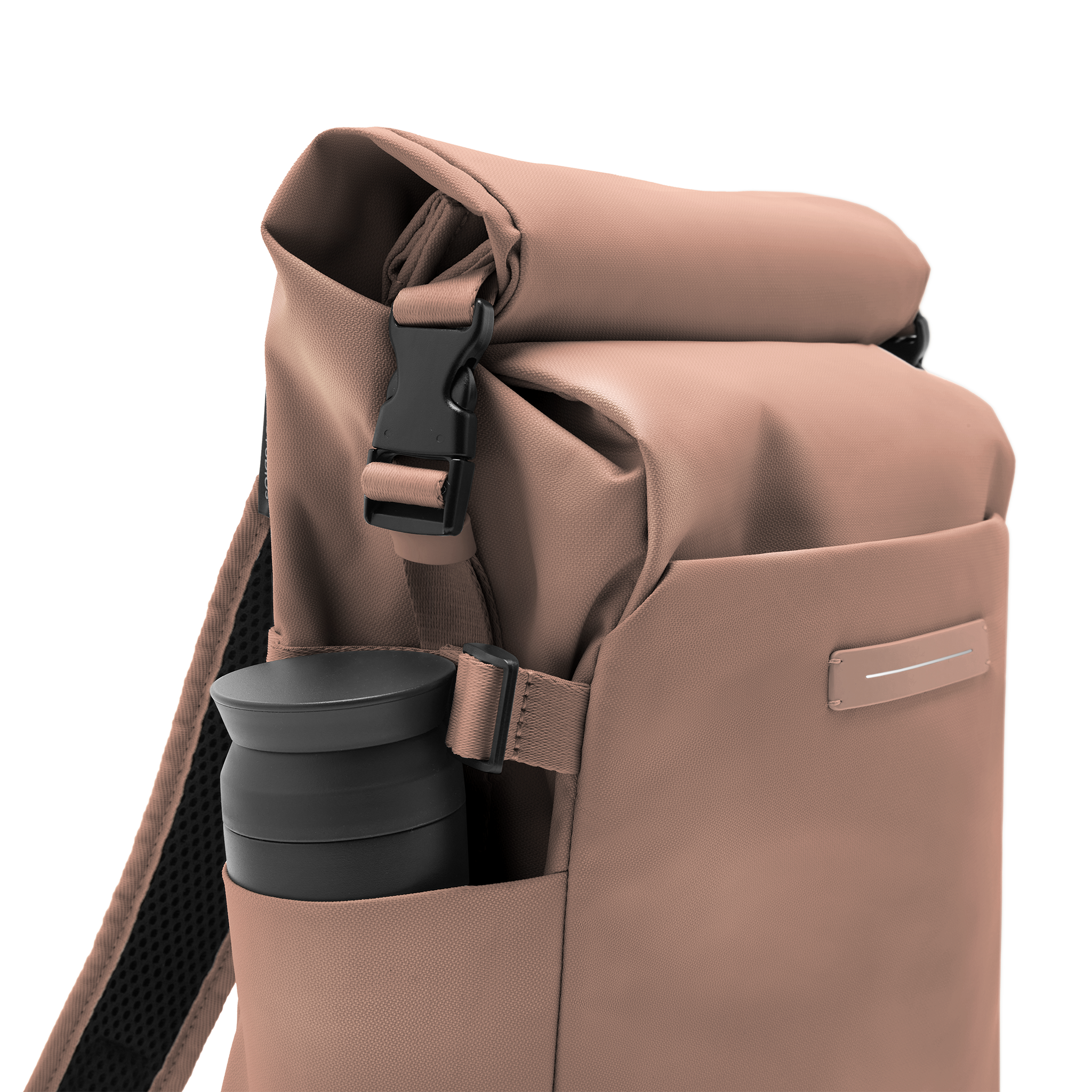 horizn-studios-shibuya-rolltop-backpack-mocha-recycled-nylon-pendlerrucksack image 8