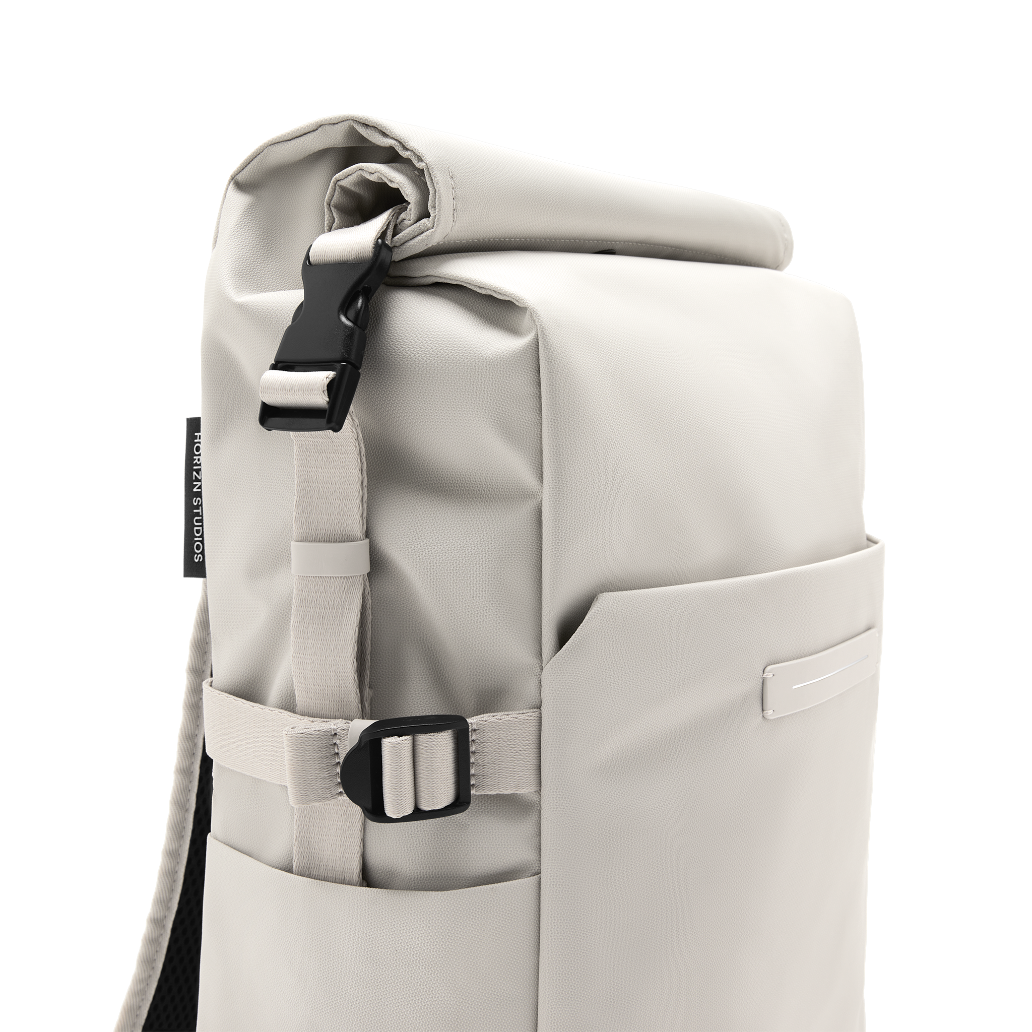 horizn-studios-shibuya-rolltop-backpack-sand-grey-rolltop-rucksack-aus-recycelte image 6