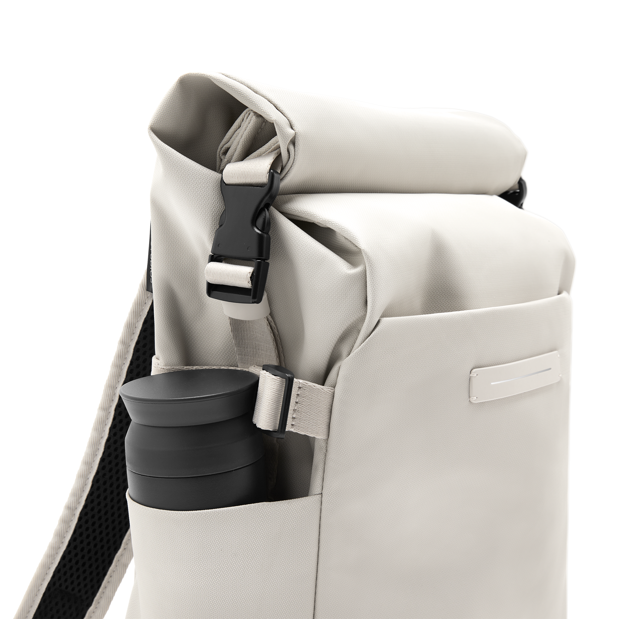 horizn-studios-shibuya-rolltop-backpack-sand-grey-rolltop-rucksack-aus-recycelte image 8