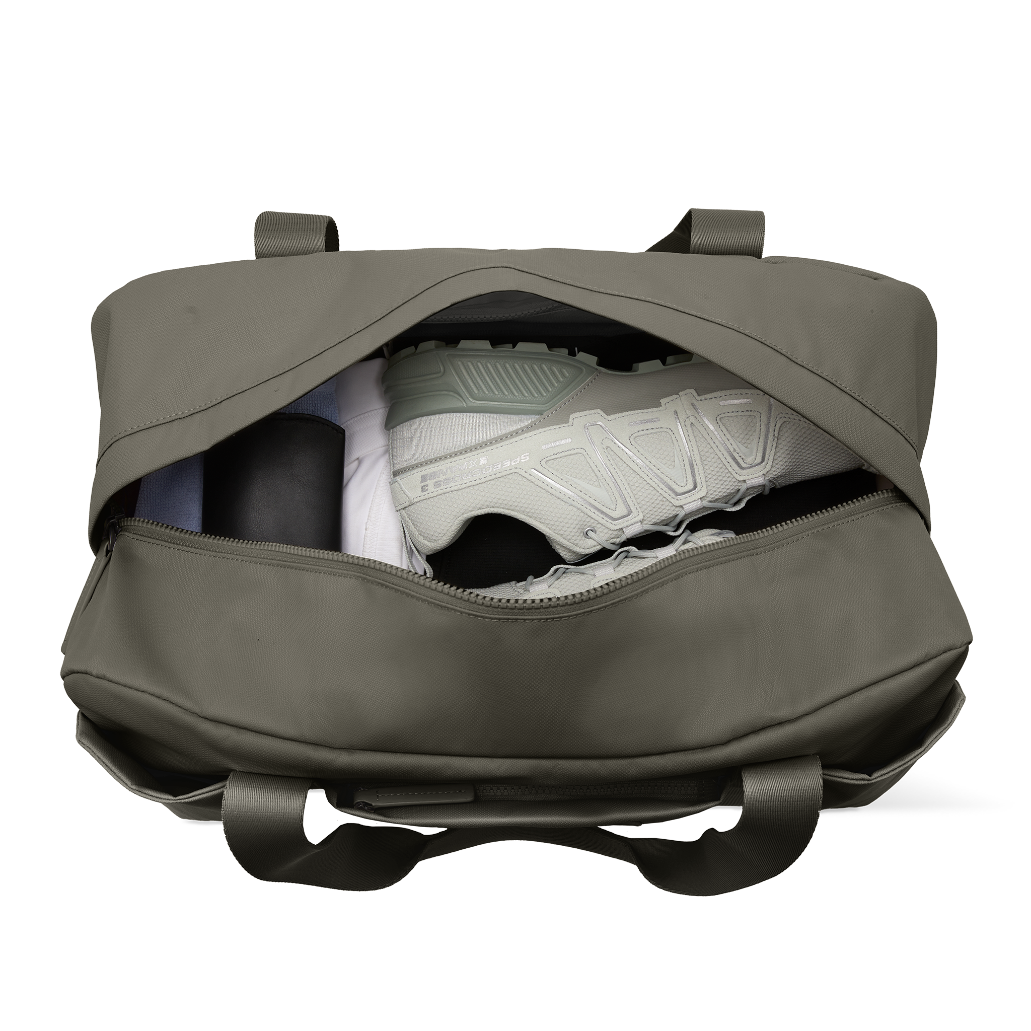 horizn-studios-shibuya-weekender-m-dark-olive-recycled-nylon-reisetasche-gr-e-m image 4
