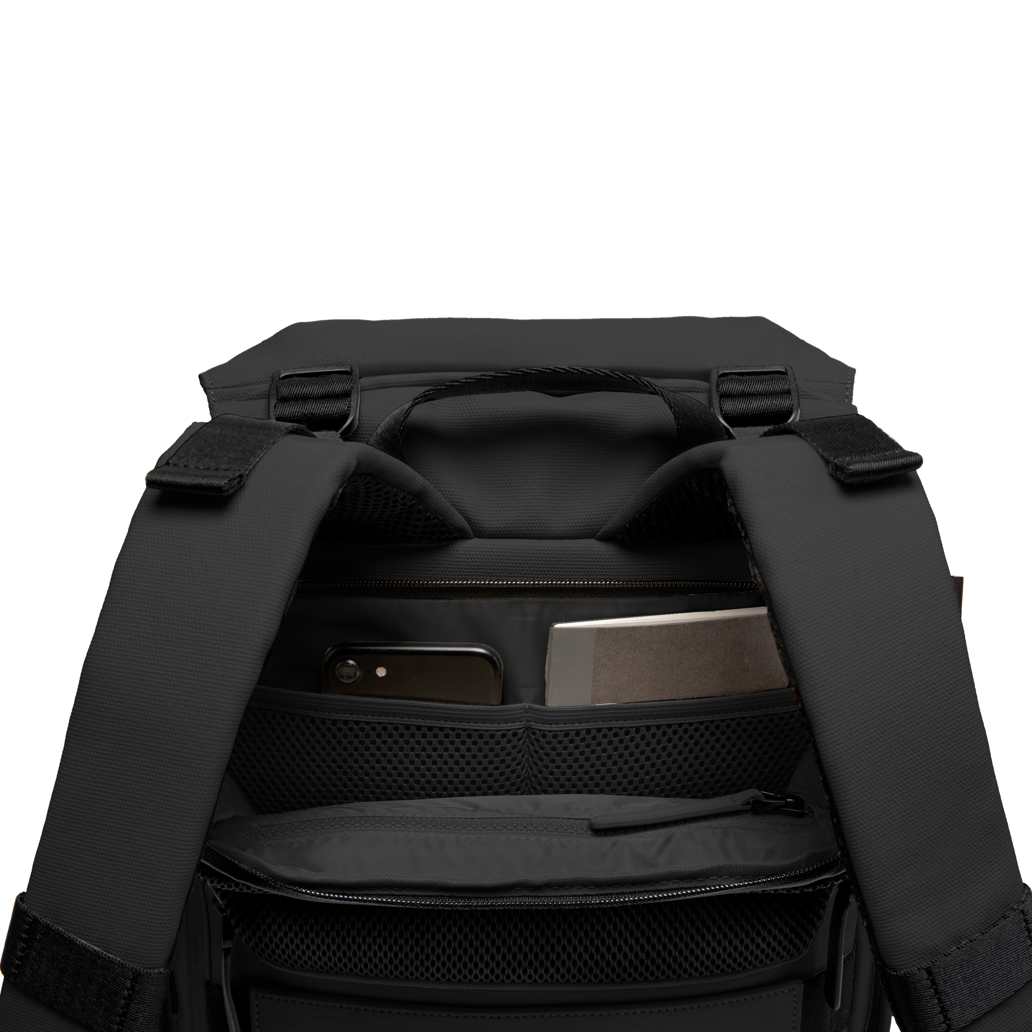 horizn-studios-sofo-backpack-city-all-black-recyceltes-wachs-canvas-tagesrucksac image 4