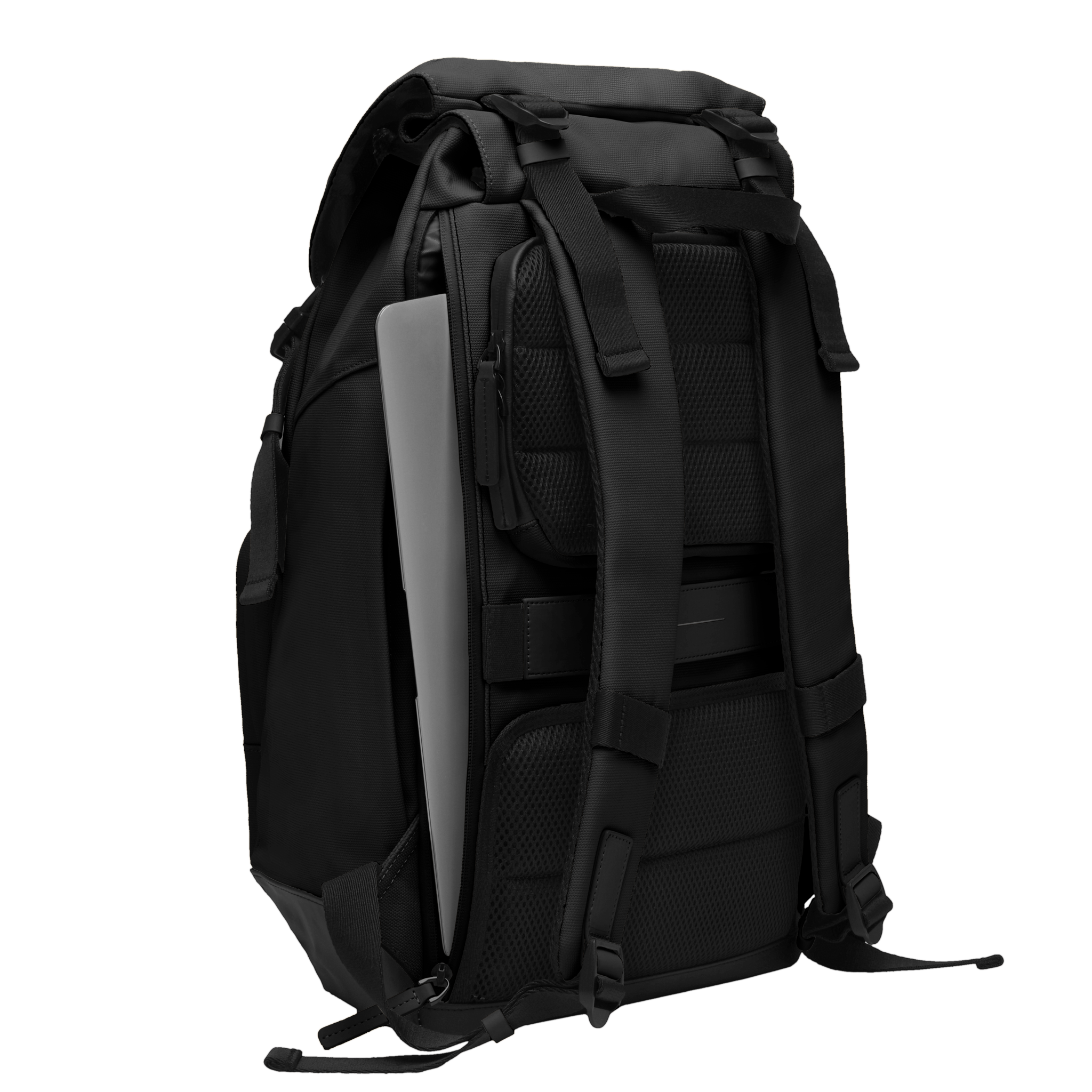 horizn-studios-sofo-backpack-city-all-black-recyceltes-wachs-canvas-tagesrucksac image 5